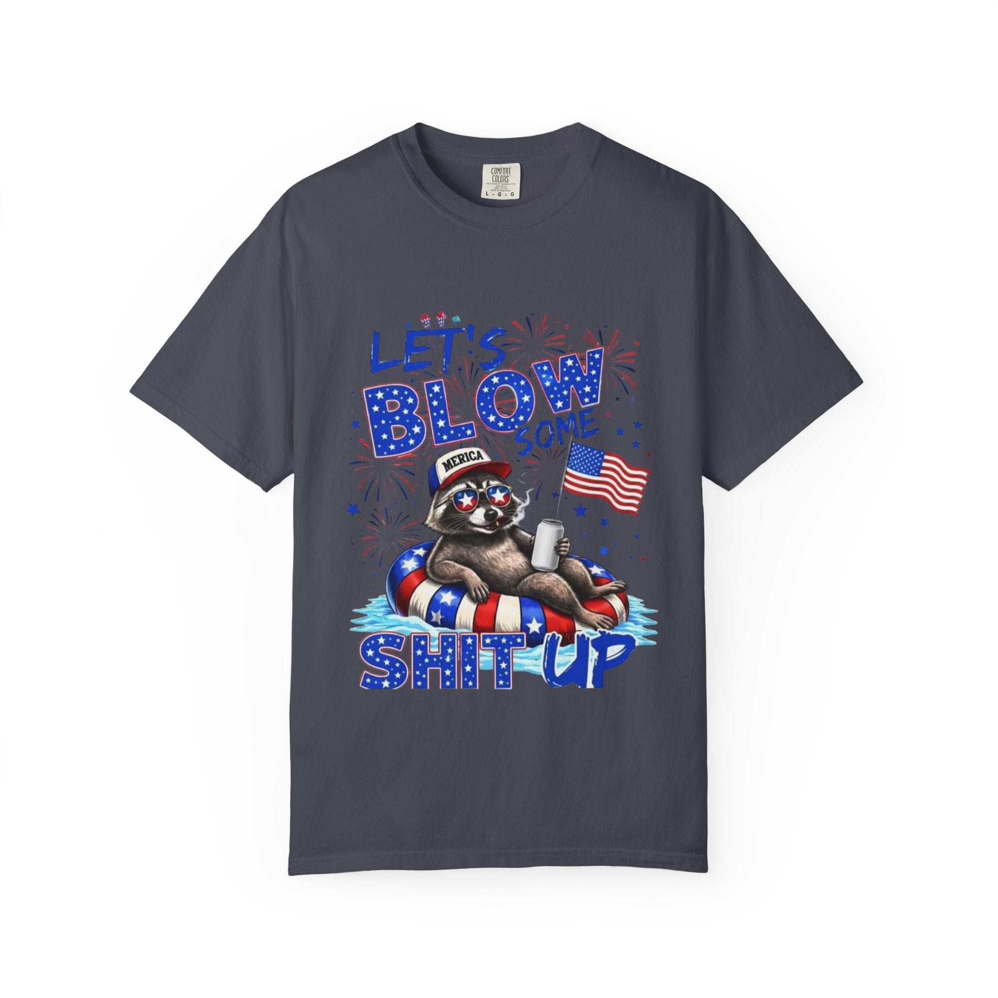Patriotic Raccoon- Graphic T-Shirt