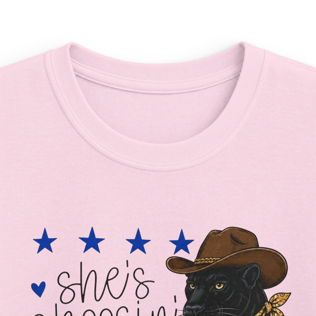 Youth- She’s Choosin’ Panthers School Tee