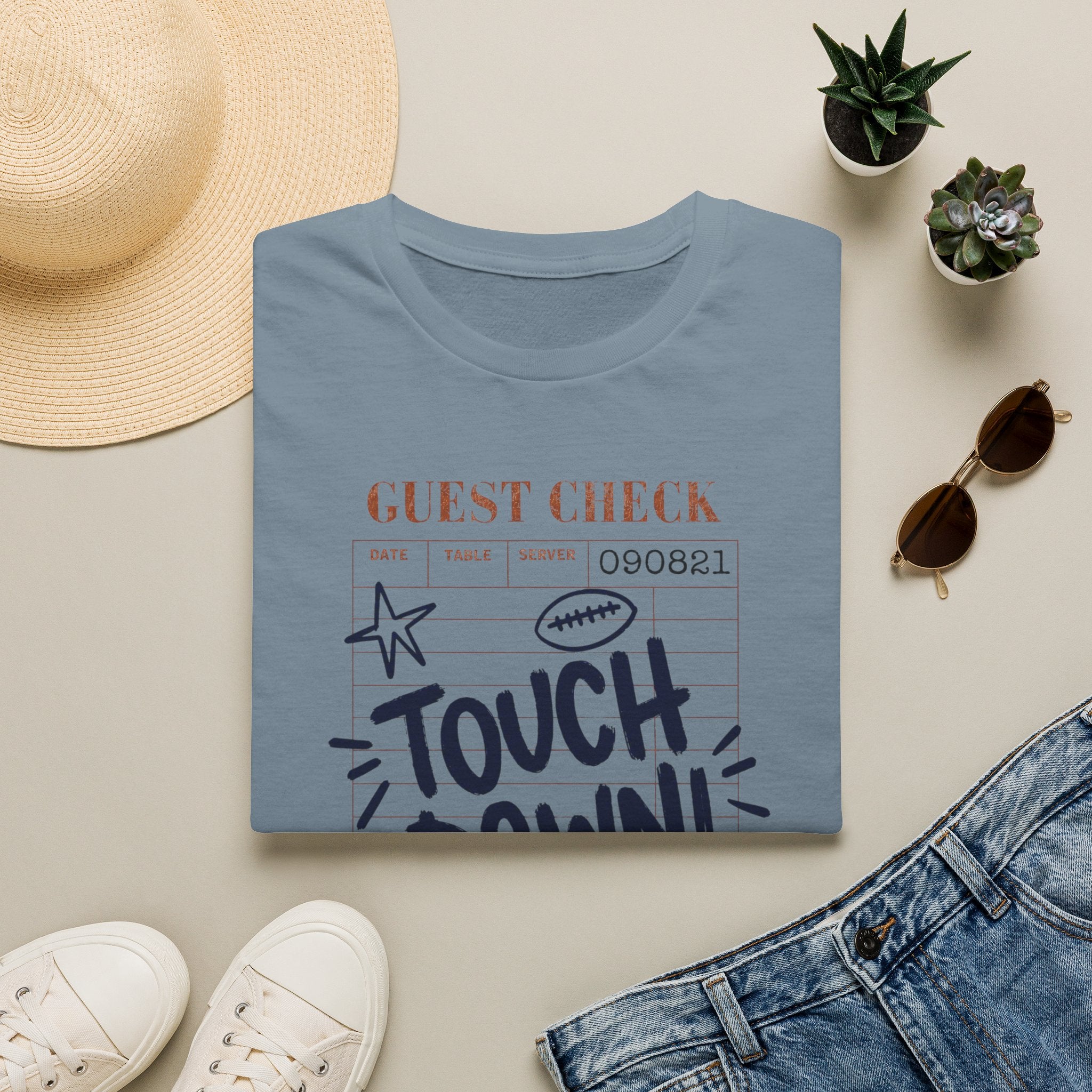 Touchdown Guest Check T-Shirt — Football Game Day Tee