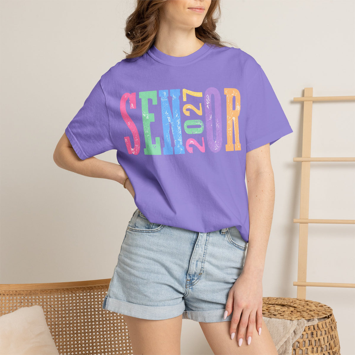 Senior 2027 Colorblock Tee