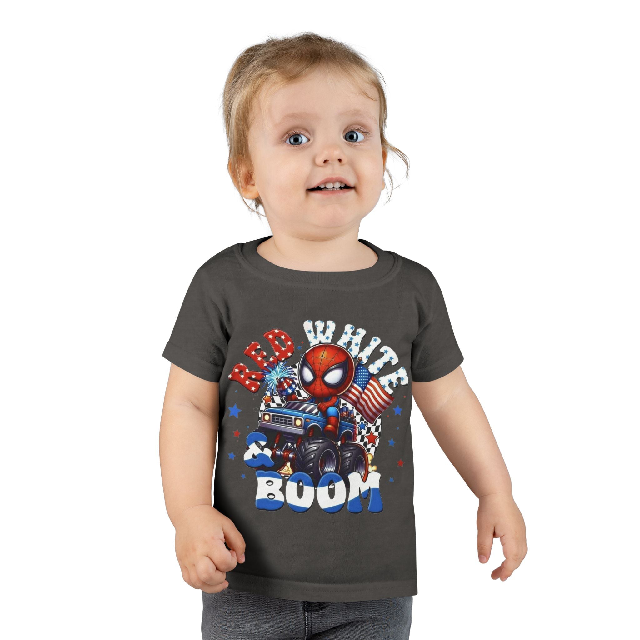 Toddler T-Shirt — "Red White Boom" Patriotic Graphic