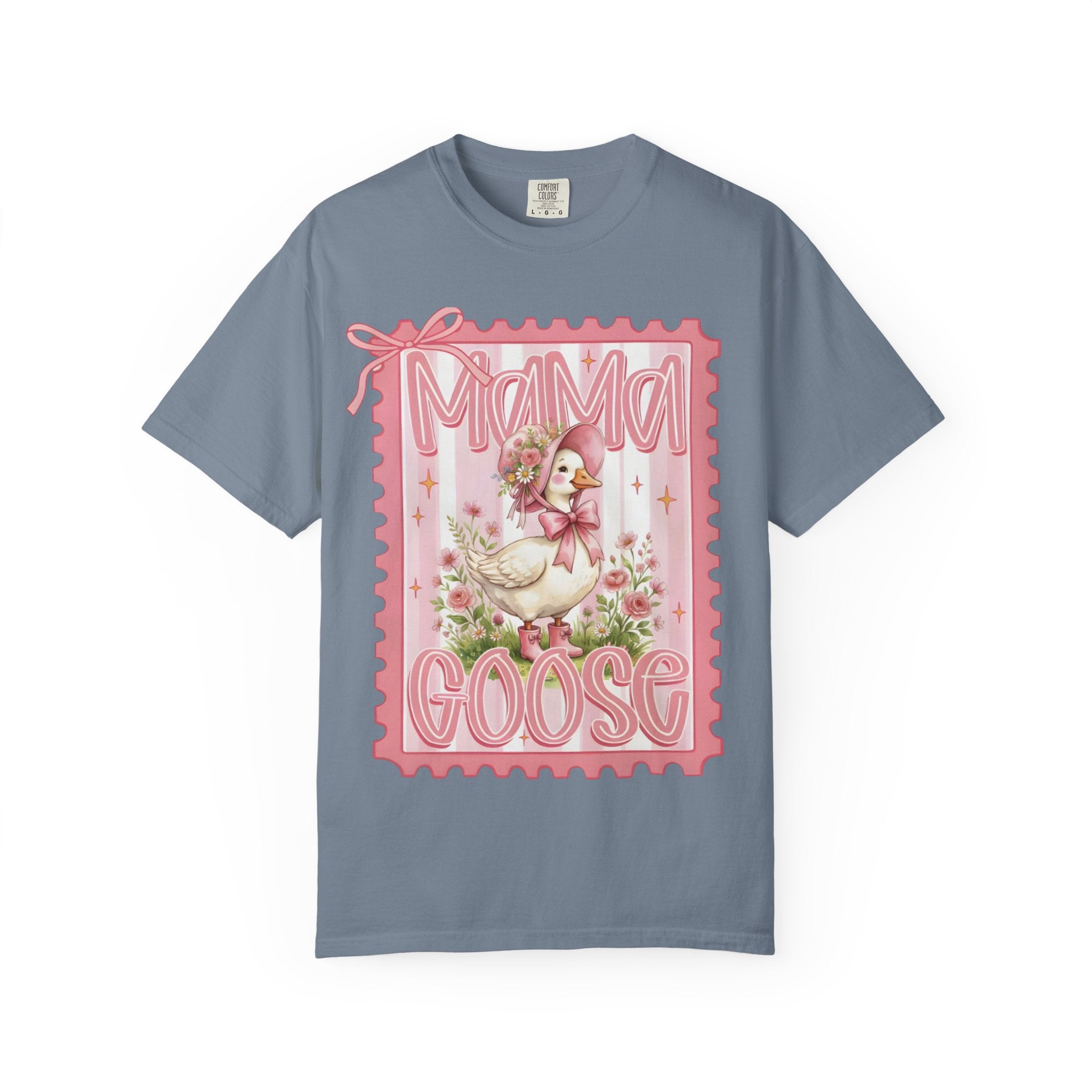 Mama Goose T-Shirt — Vintage Pink Nursery Illustration Tee