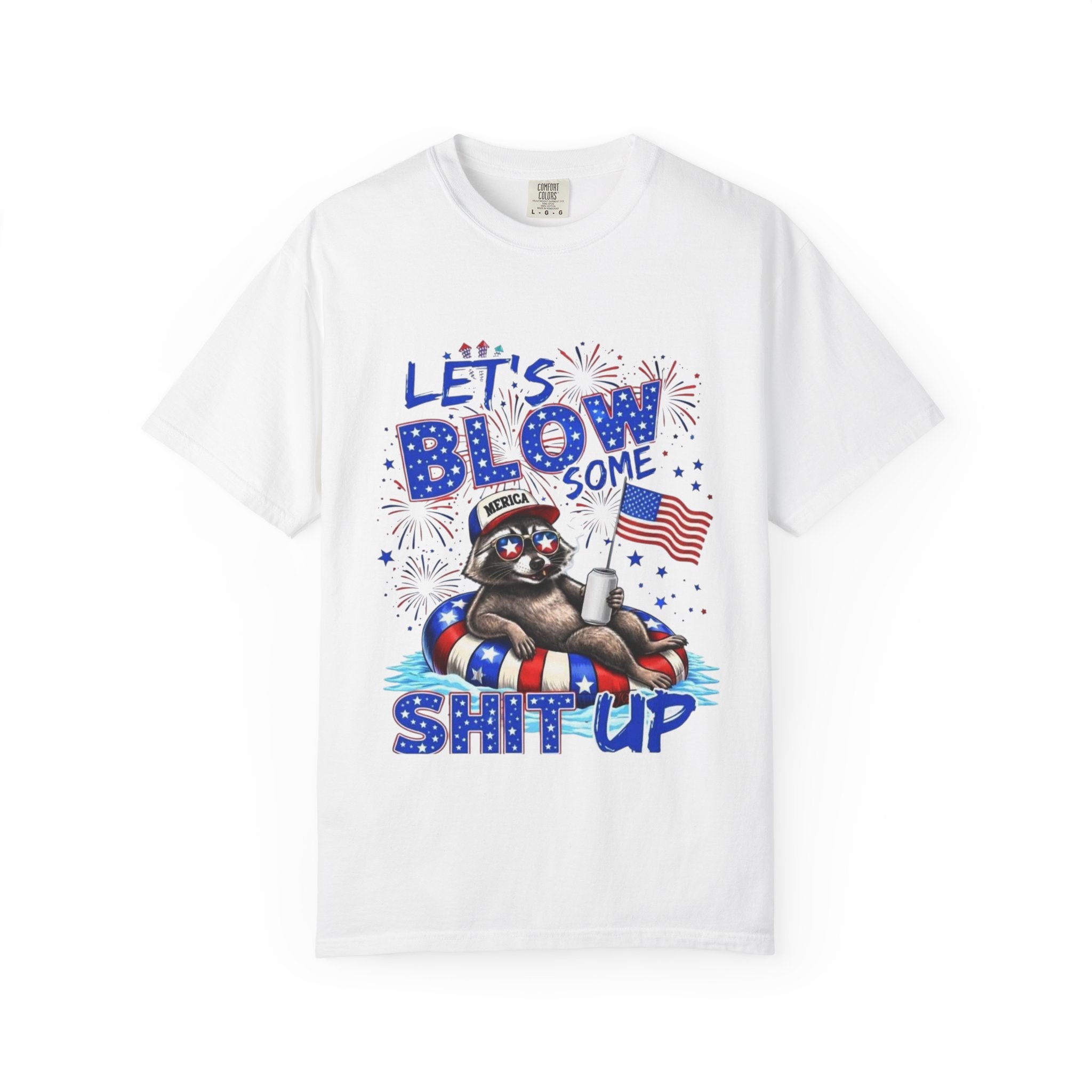 Patriotic Raccoon- Graphic T-Shirt