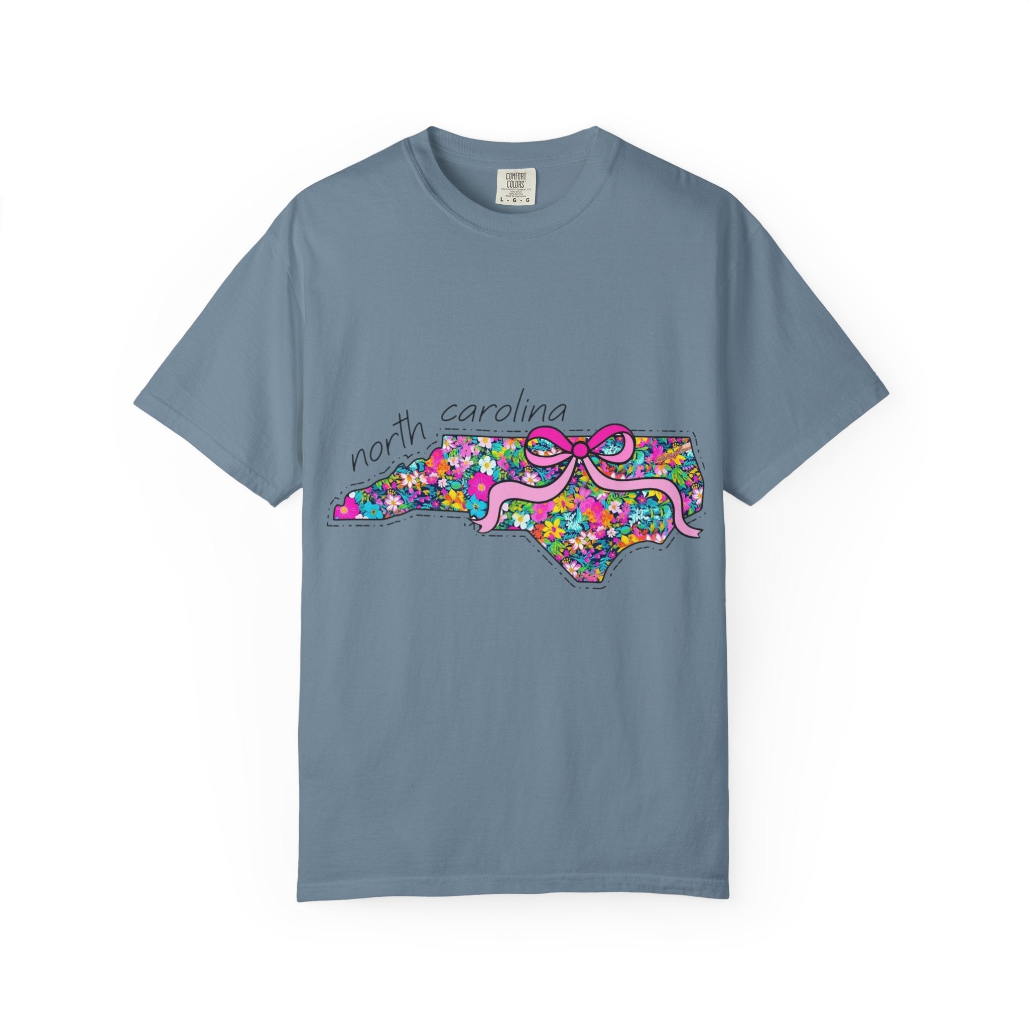 North Carolina- Floral Map Tee