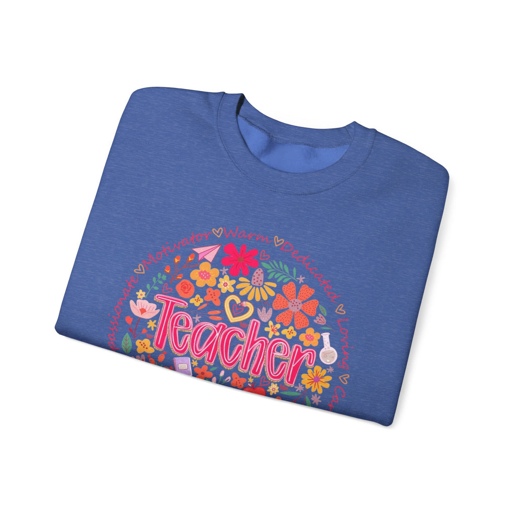 Teacher Floral Sweatshirt
