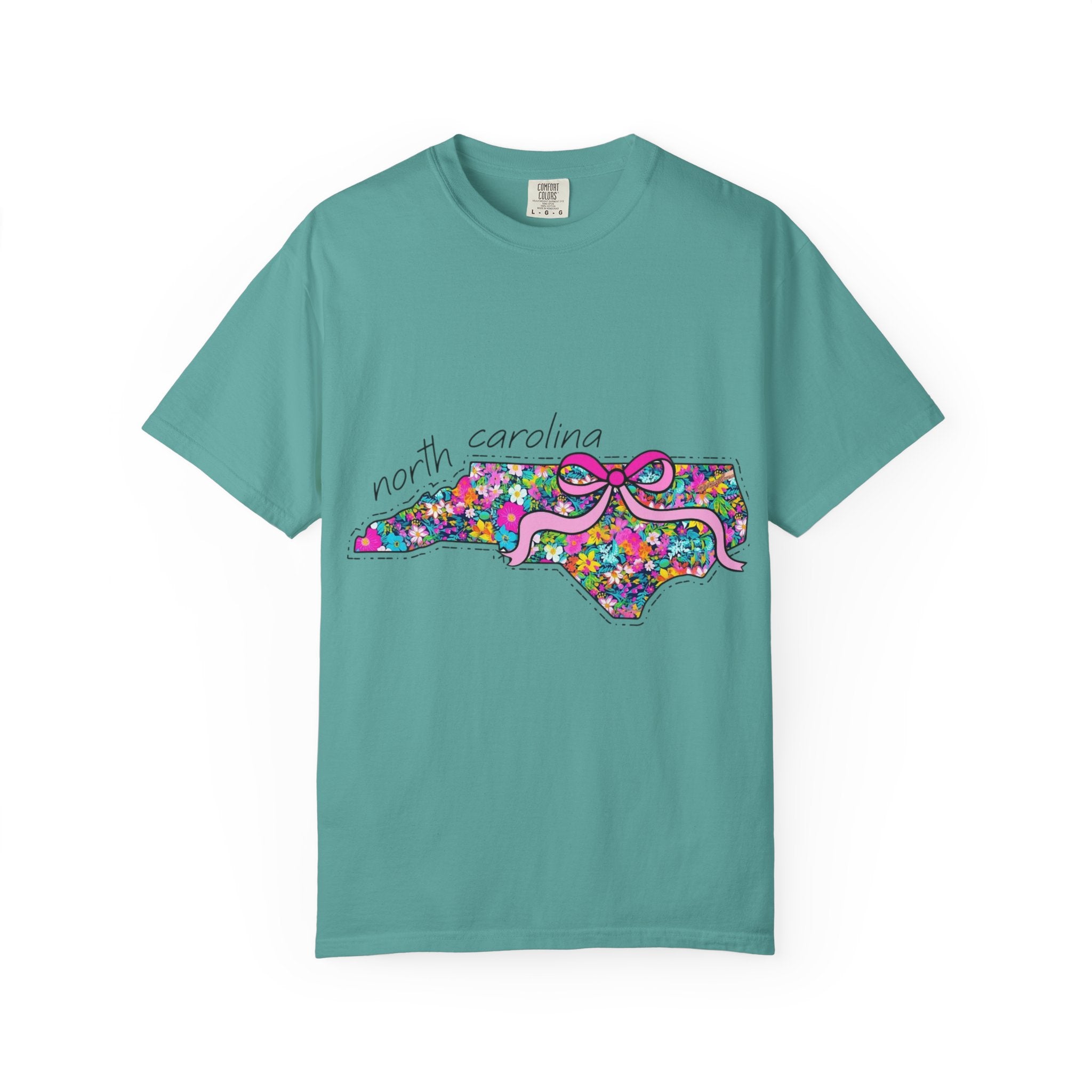 North Carolina- Floral Map Tee