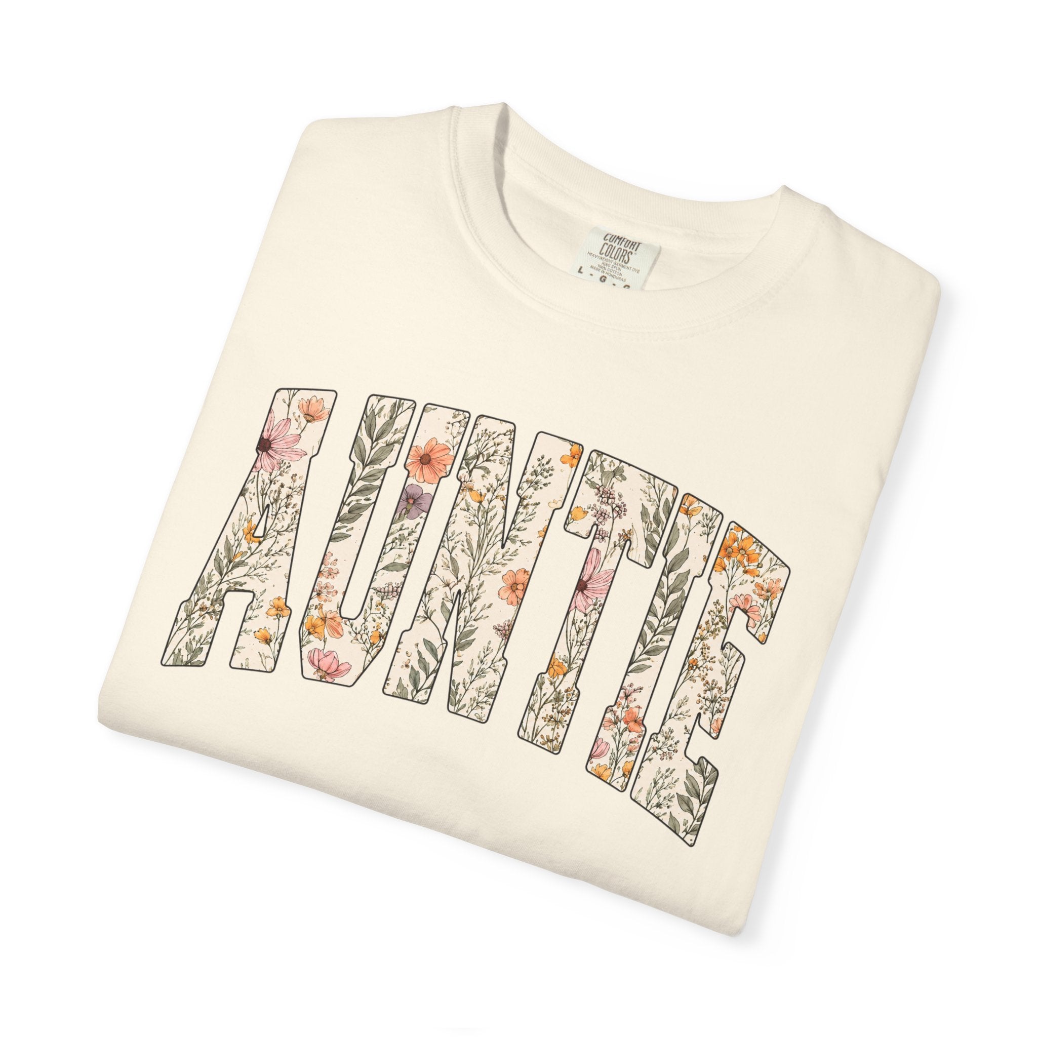“Auntie” Floral Tee