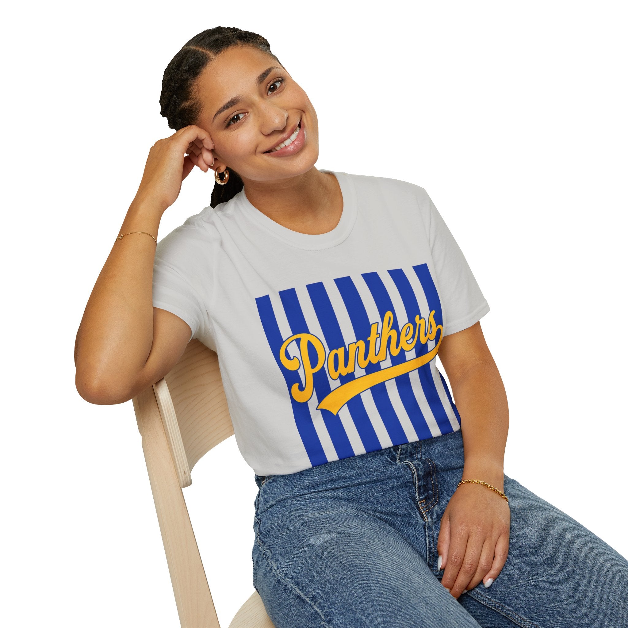 Panthers Stripped School Tee