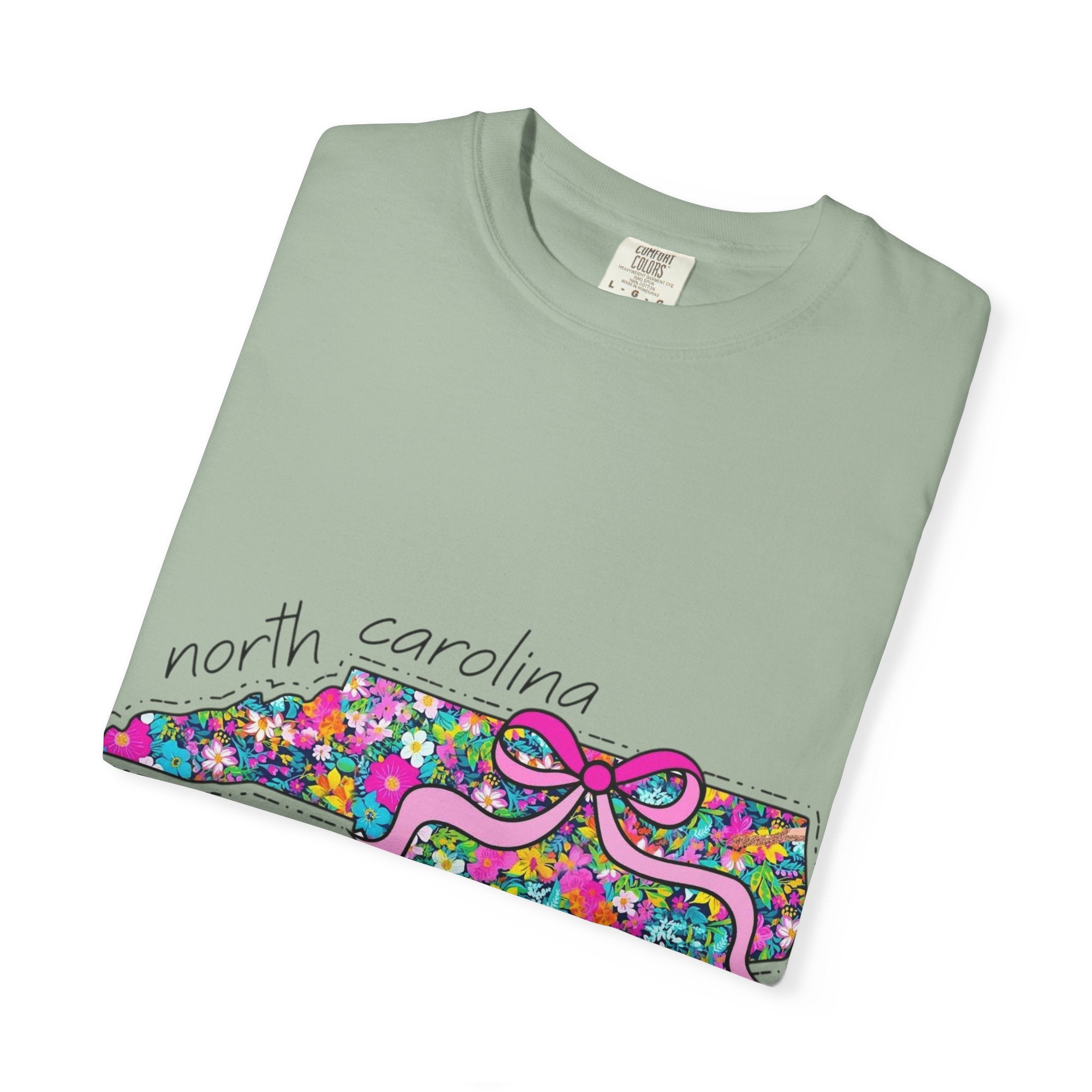North Carolina- Floral Map Tee