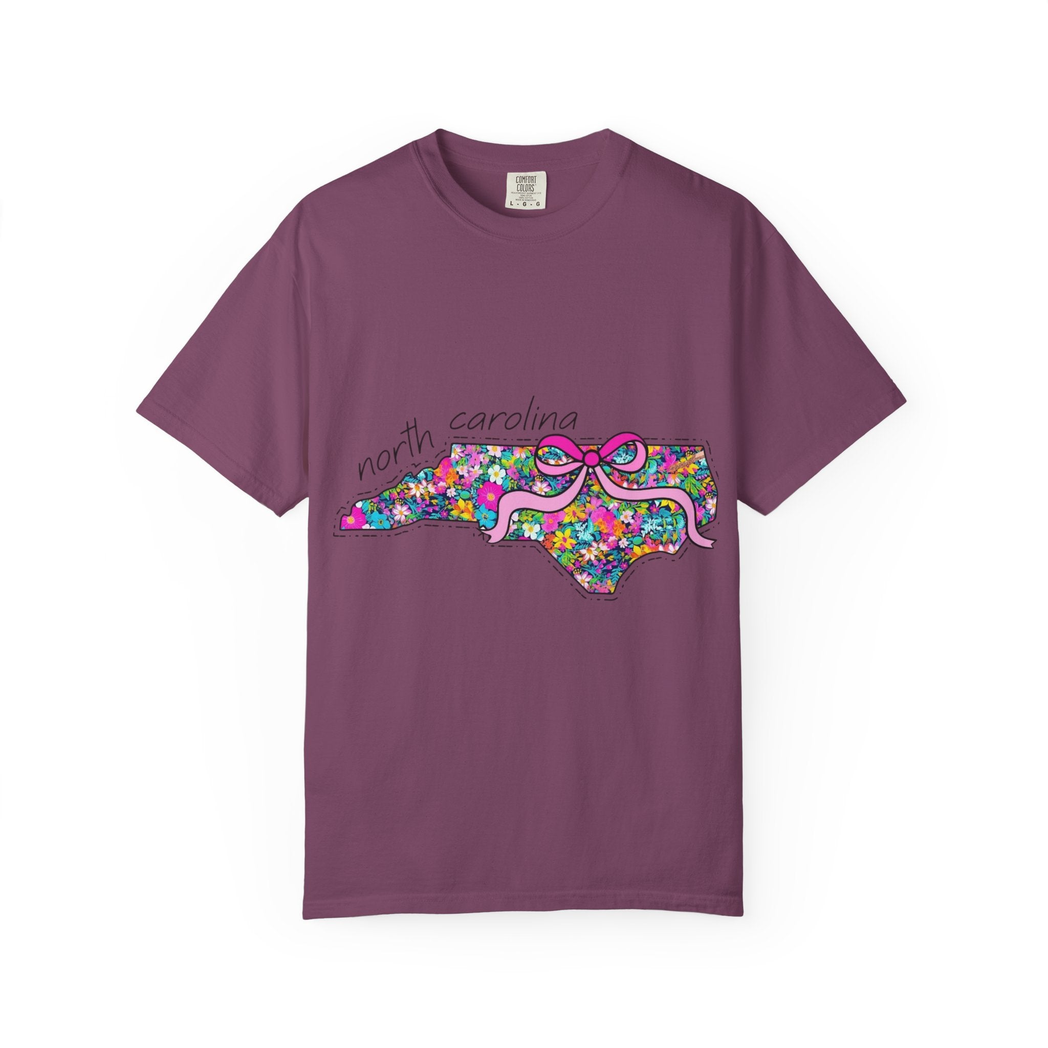 North Carolina- Floral Map Tee