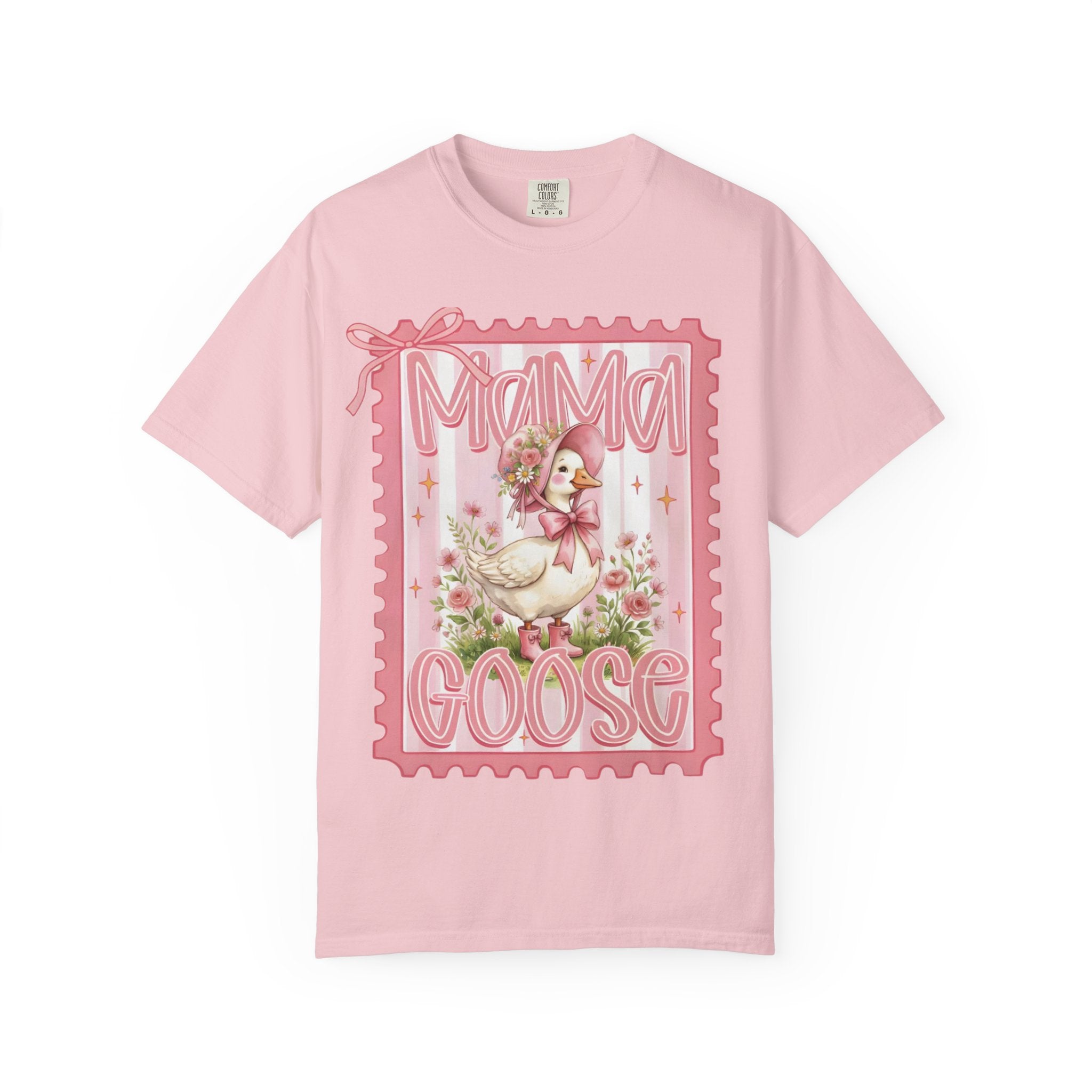 Mama Goose T-Shirt — Vintage Pink Nursery Illustration Tee
