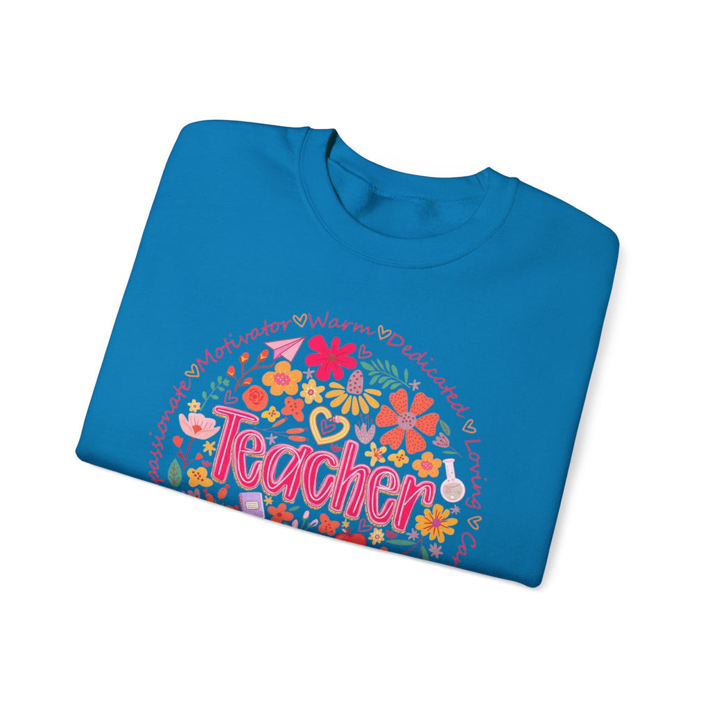 Teacher Floral Sweatshirt