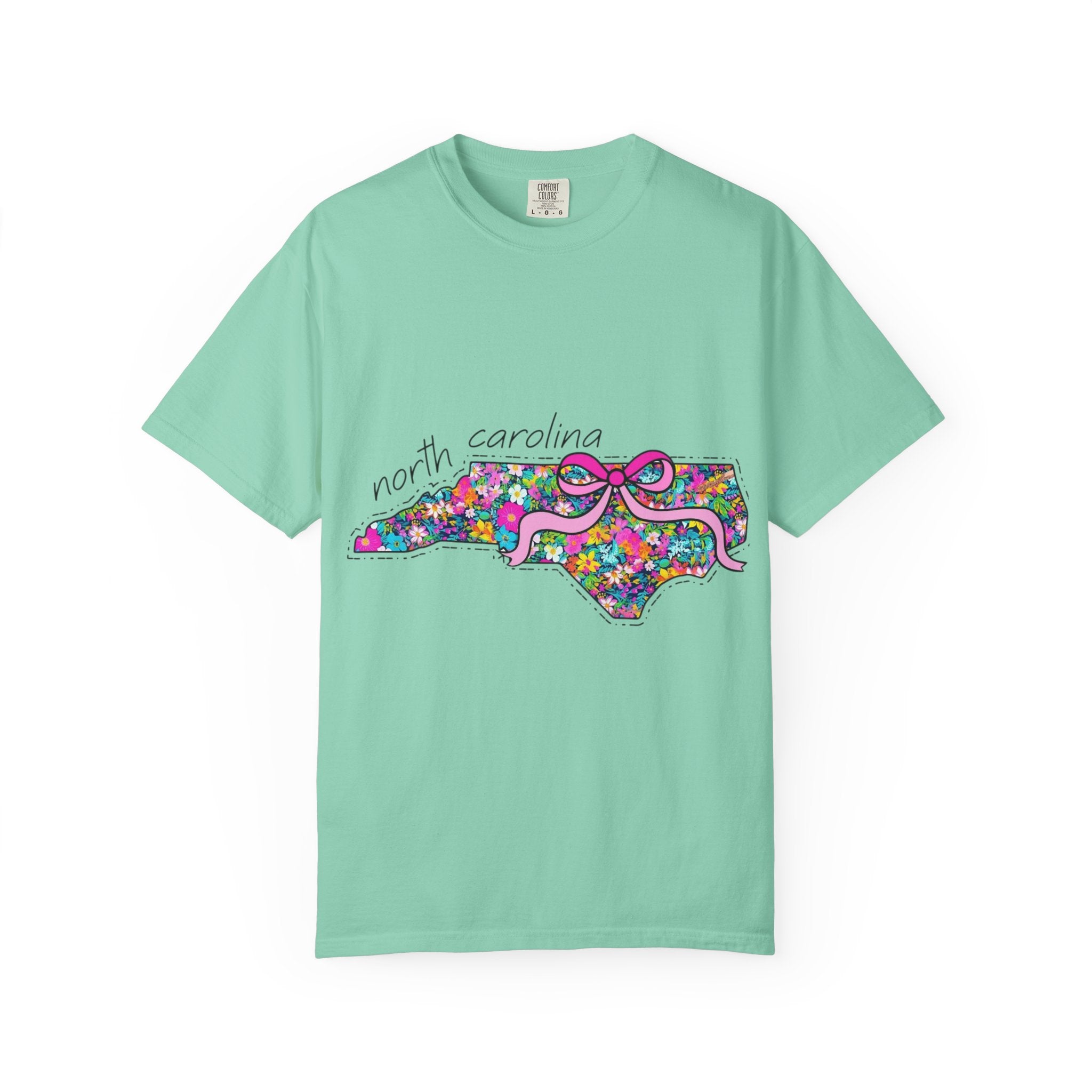 North Carolina- Floral Map Tee