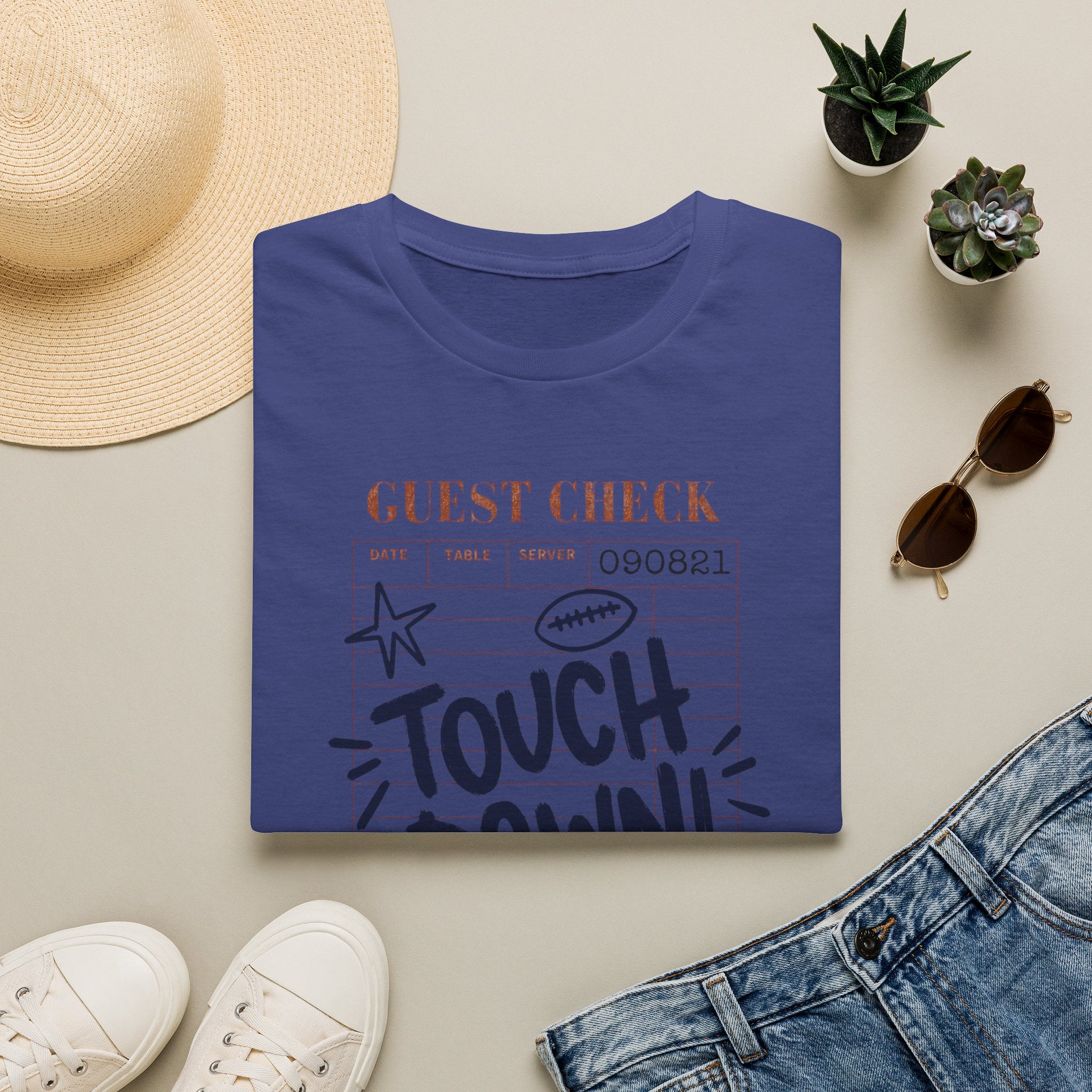 Touchdown Guest Check T-Shirt — Football Game Day Tee