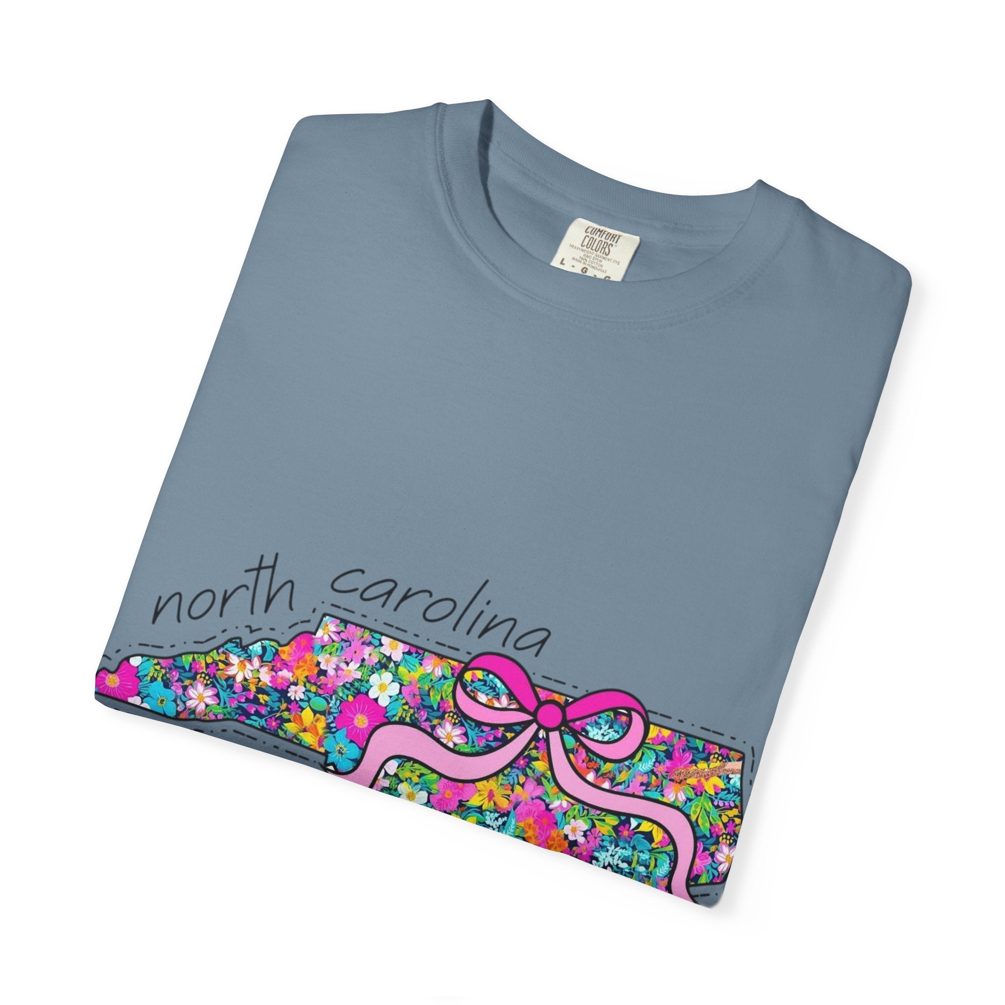 North Carolina- Floral Map Tee