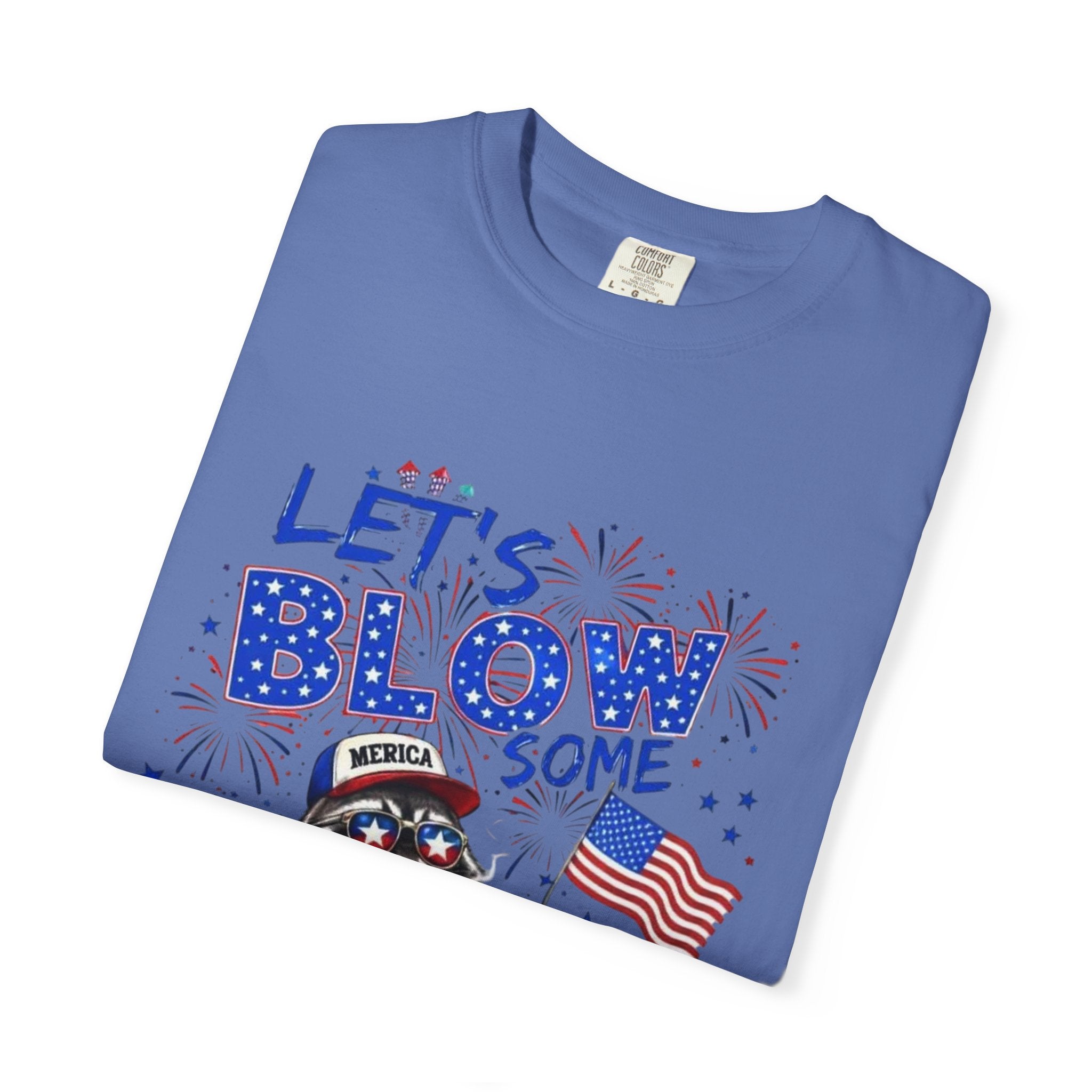 Patriotic Raccoon- Graphic T-Shirt