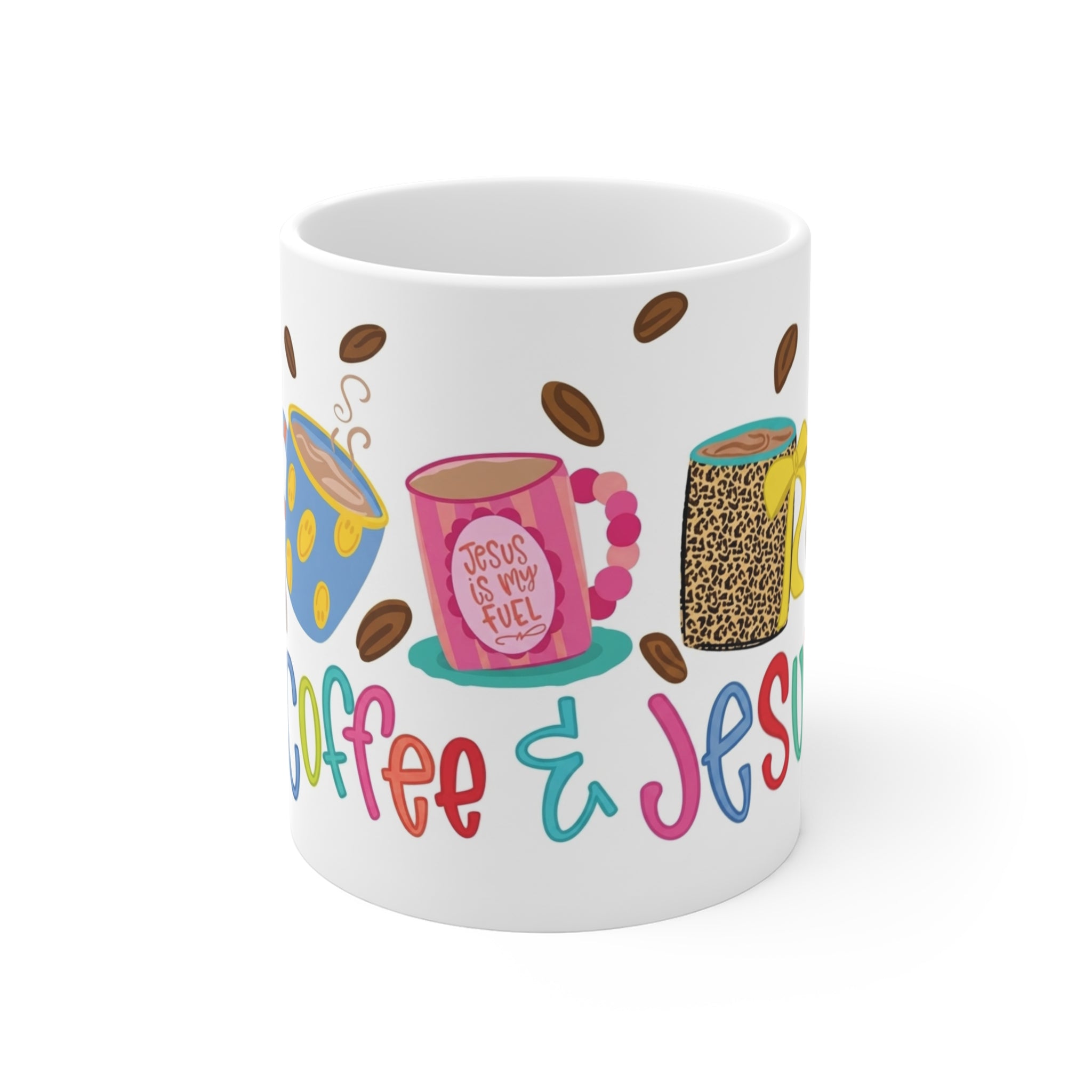 Fueled by Coffee & Jesus (11oz Ceramic Mug)