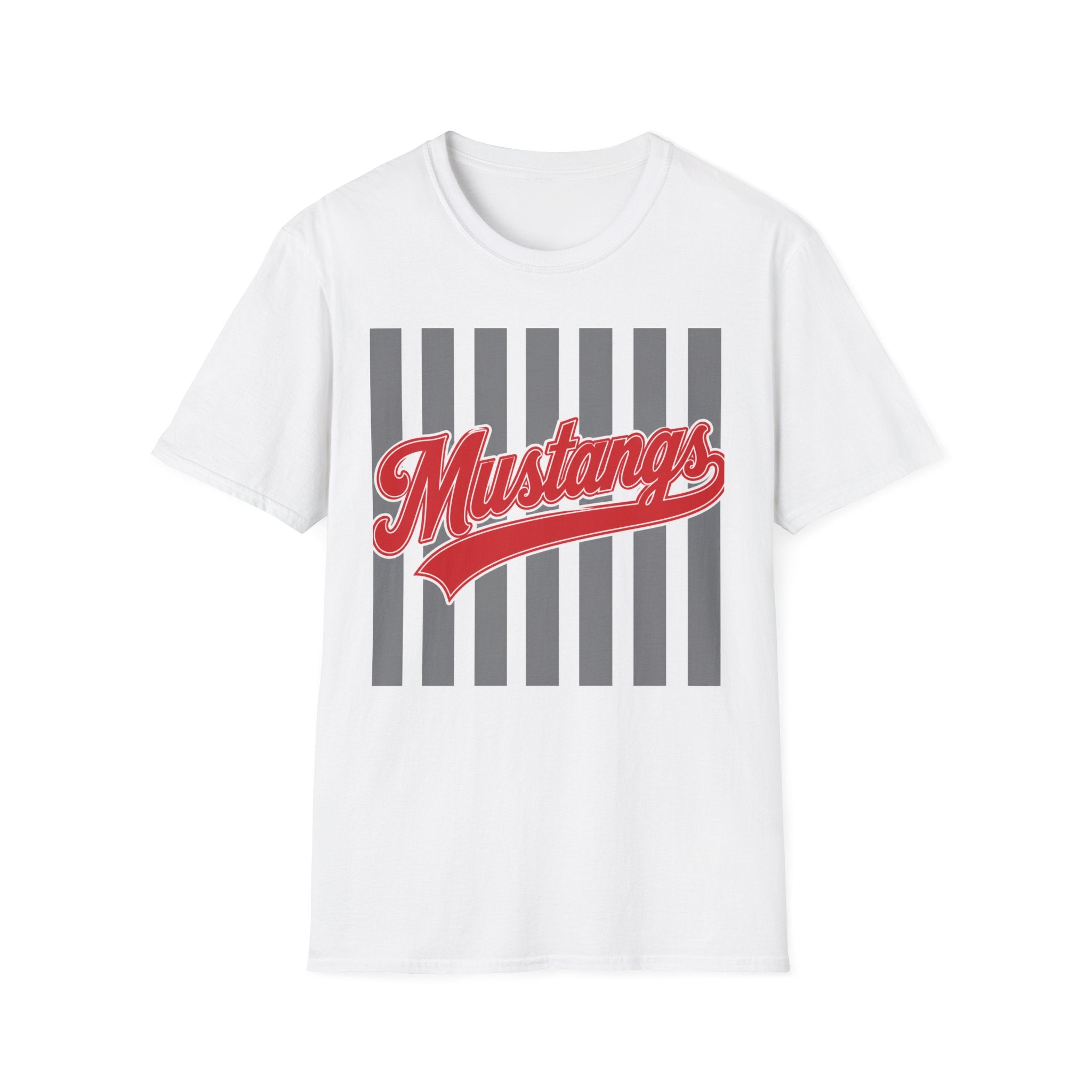 Mustangs Stripped White Tee