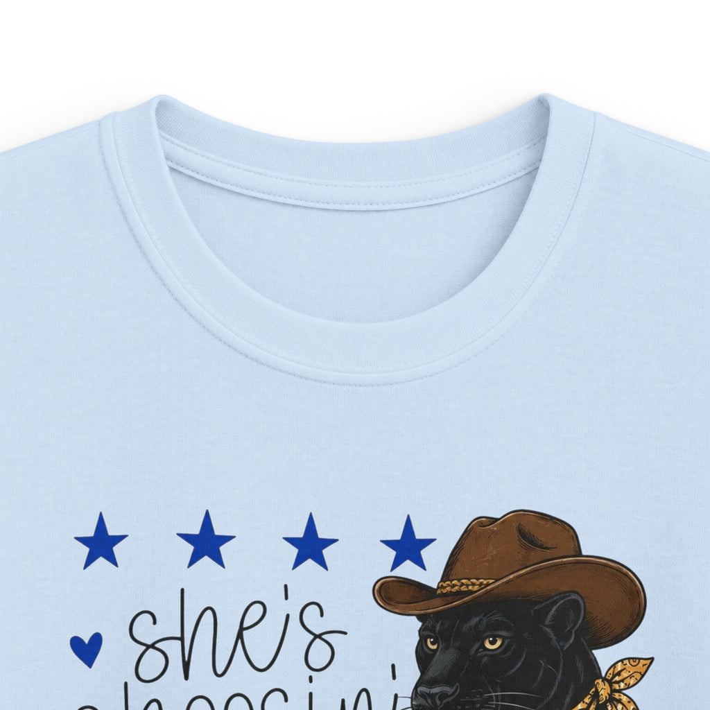 Youth- She’s Choosin’ Panthers School Tee