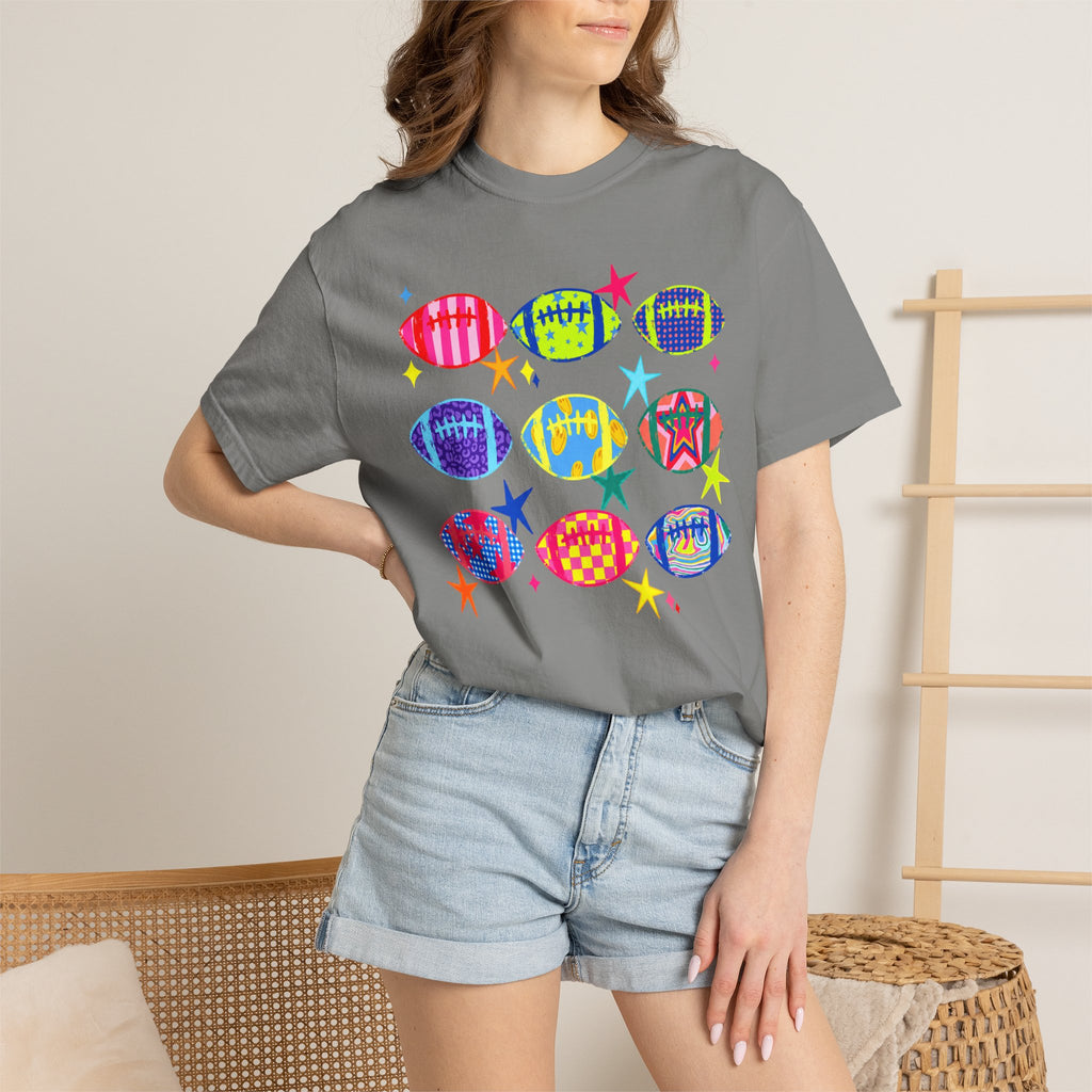 Neon Football Graphic Tee
