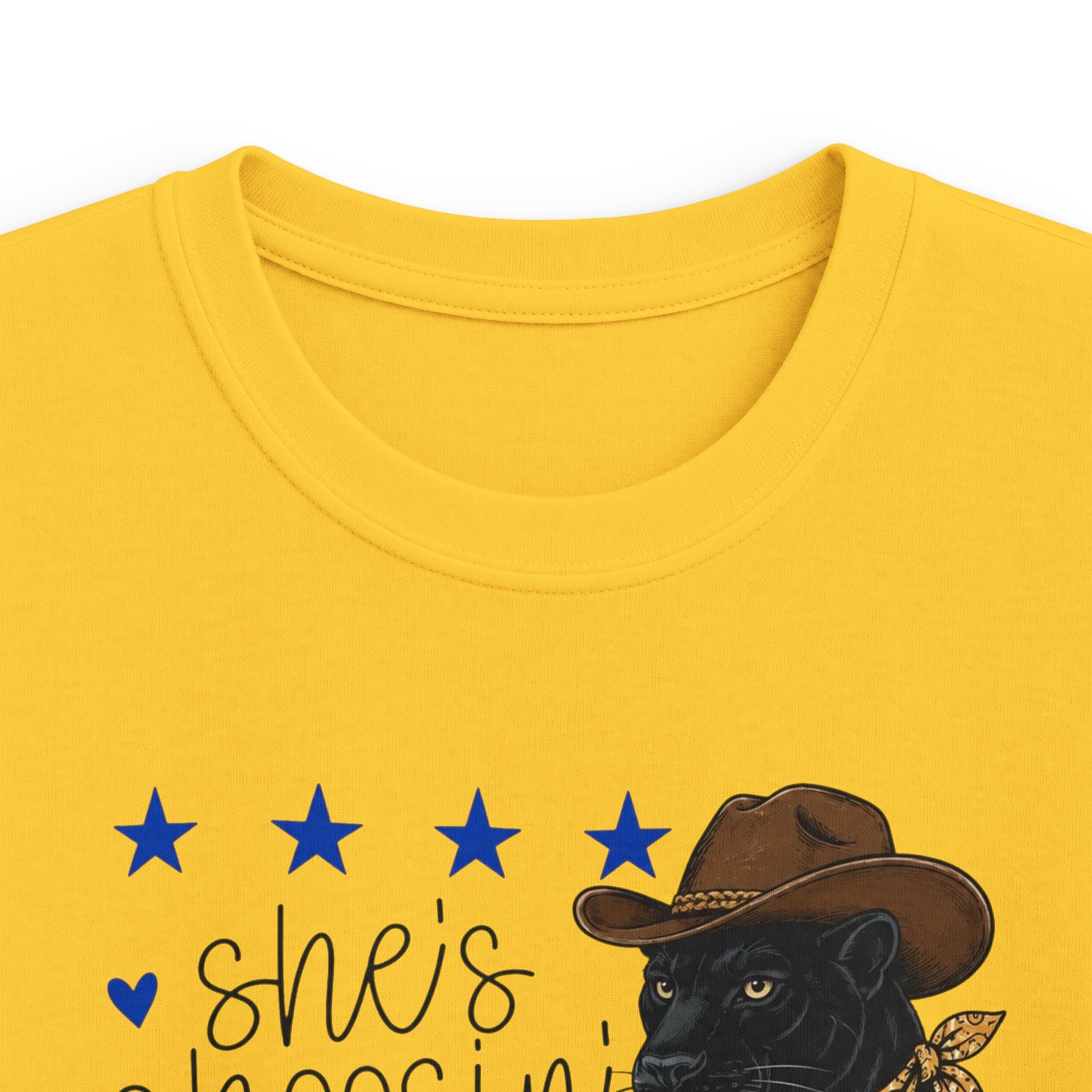 Youth- She’s Choosin’ Panthers School Tee