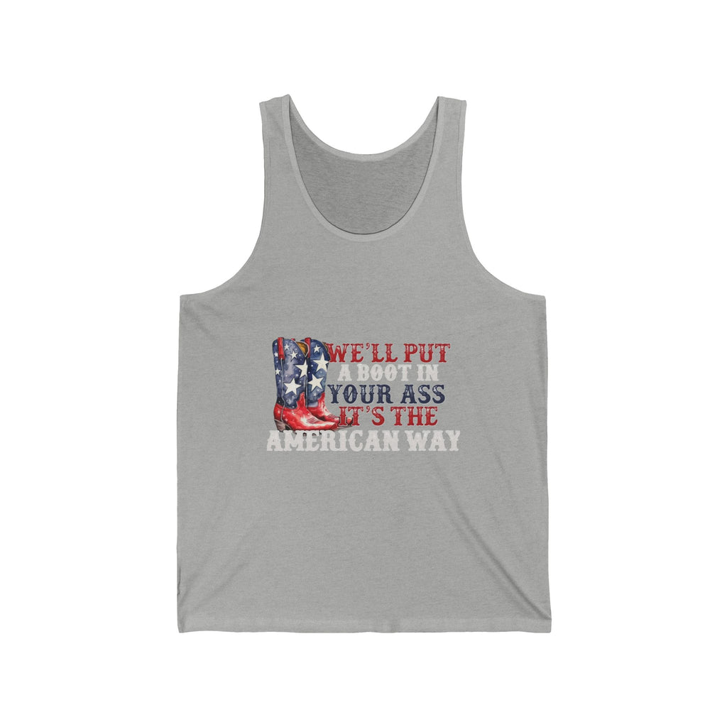 Patriotic Cowboy Boots Tank Top