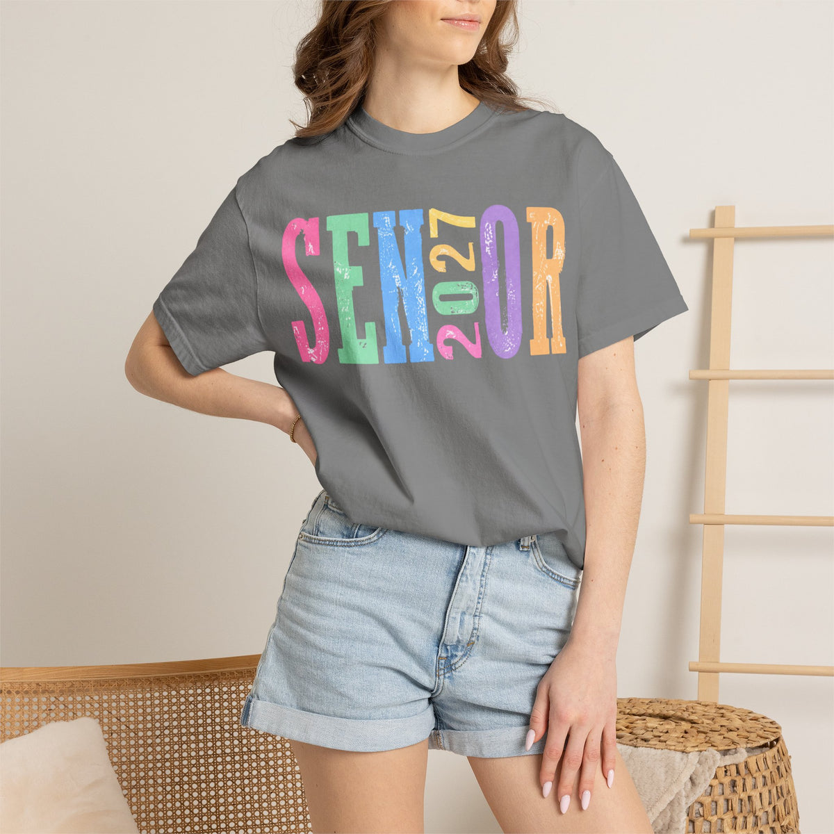 Senior 2027 Colorblock Tee