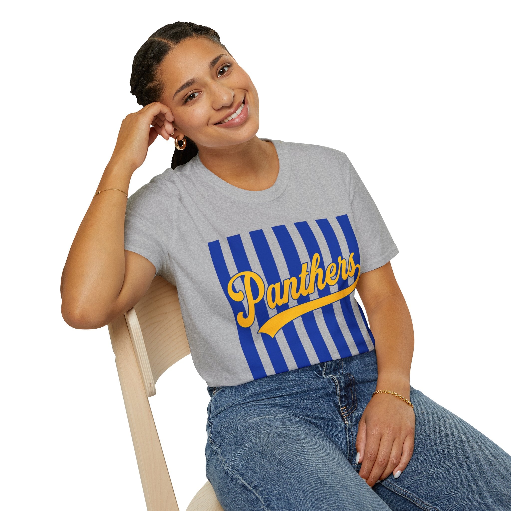 Panthers Stripped School Tee