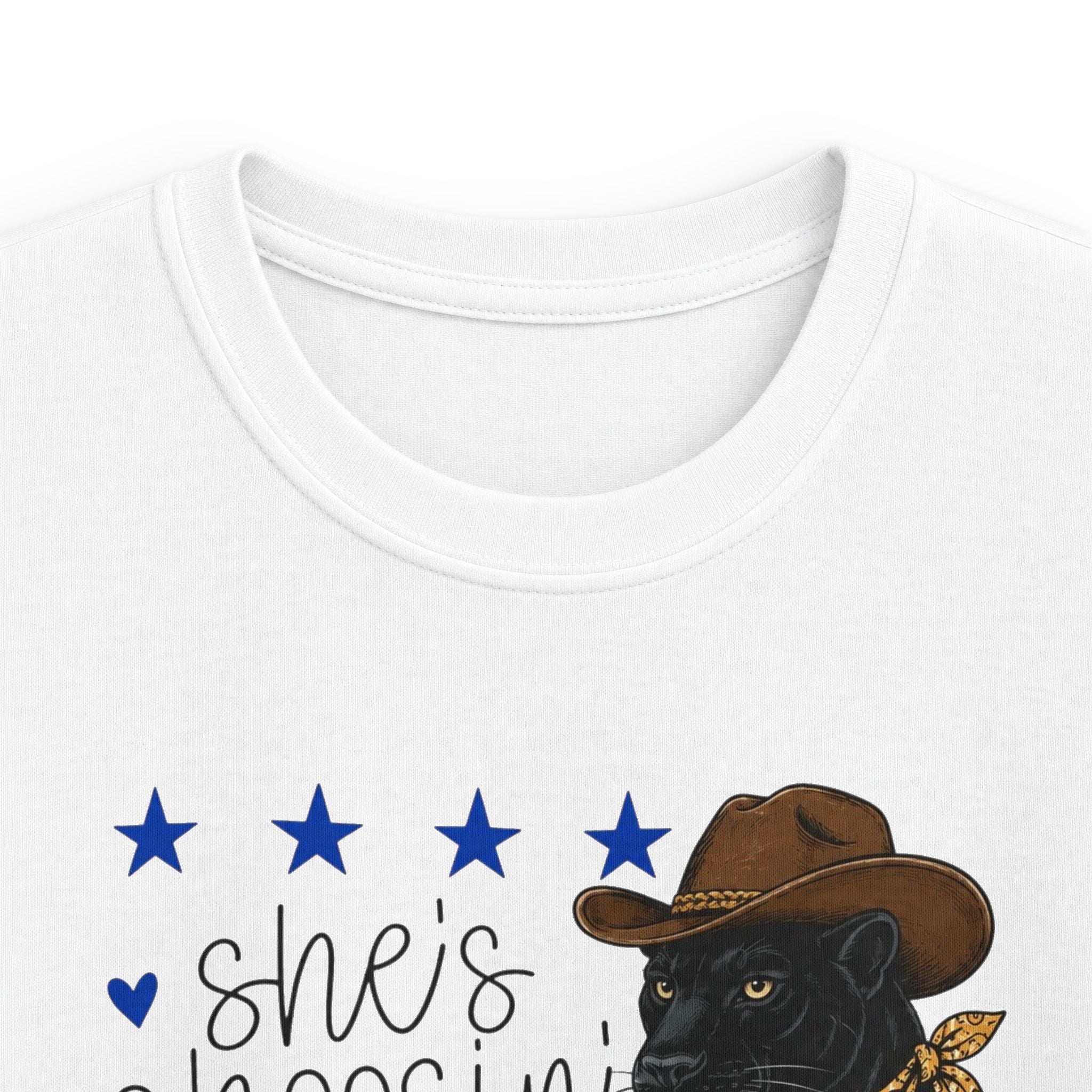 Youth- She’s Choosin’ Panthers School Tee