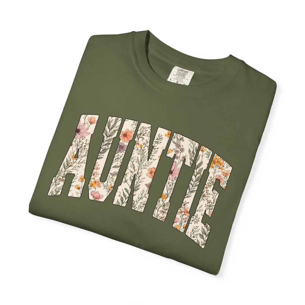 “Auntie” Floral Tee