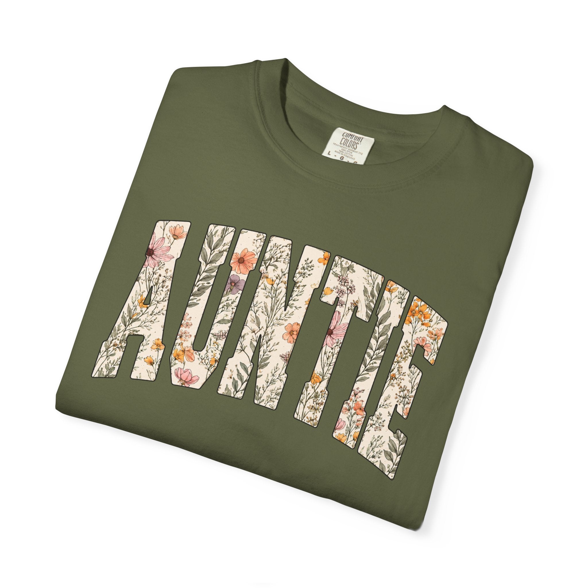 “Auntie” Floral Tee