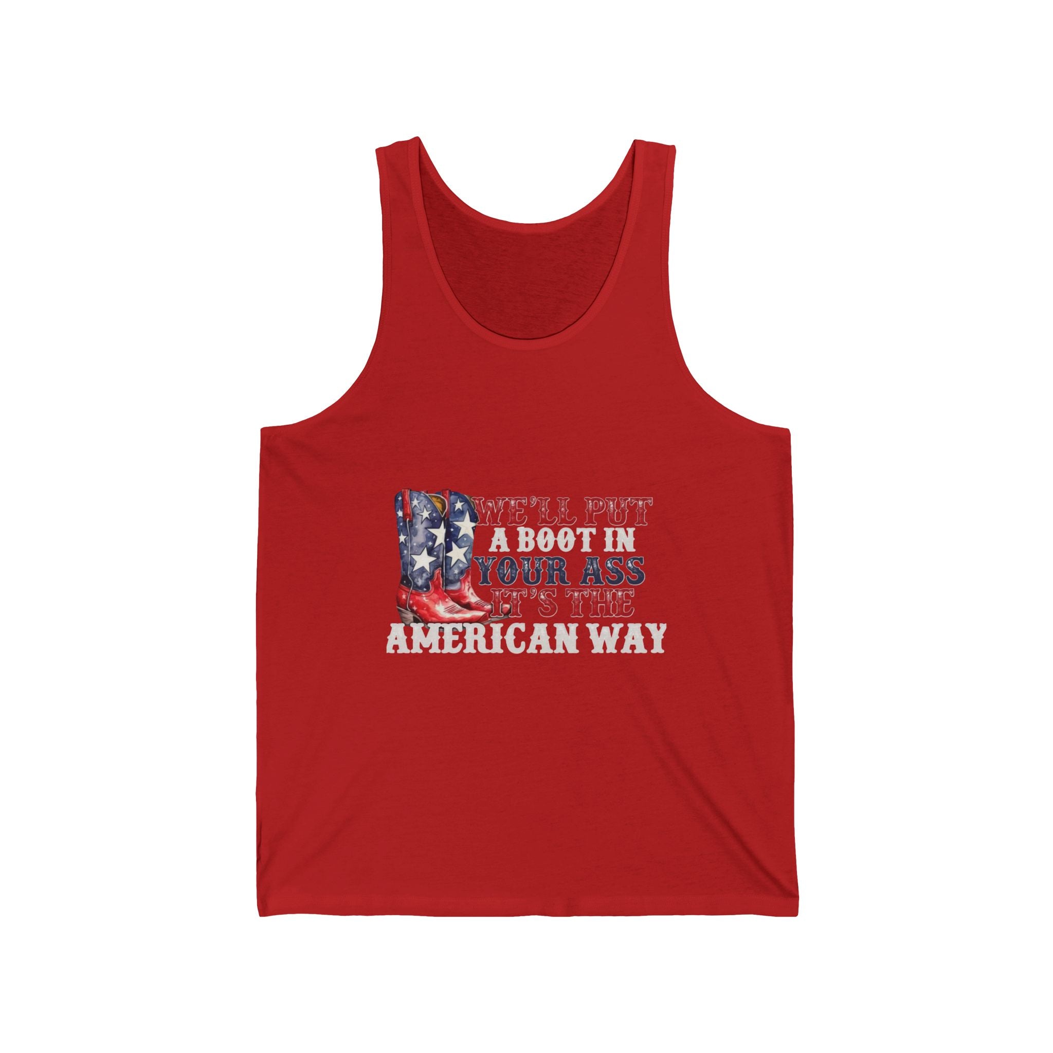 Patriotic Cowboy Boots Tank Top