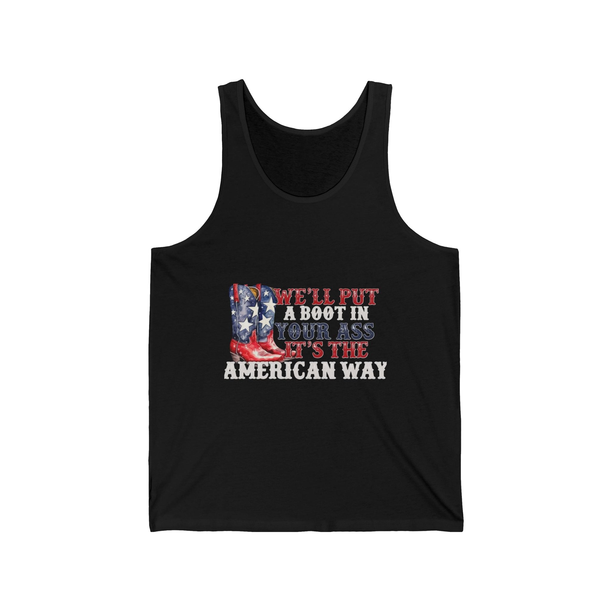Patriotic Cowboy Boots Tank Top