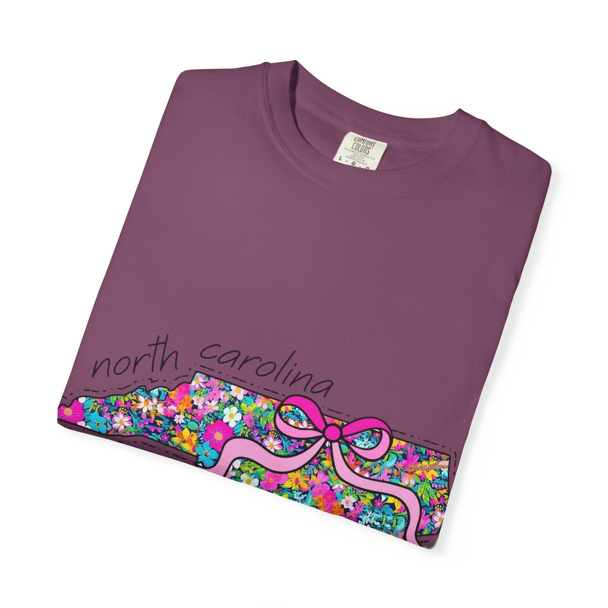 North Carolina- Floral Map Tee