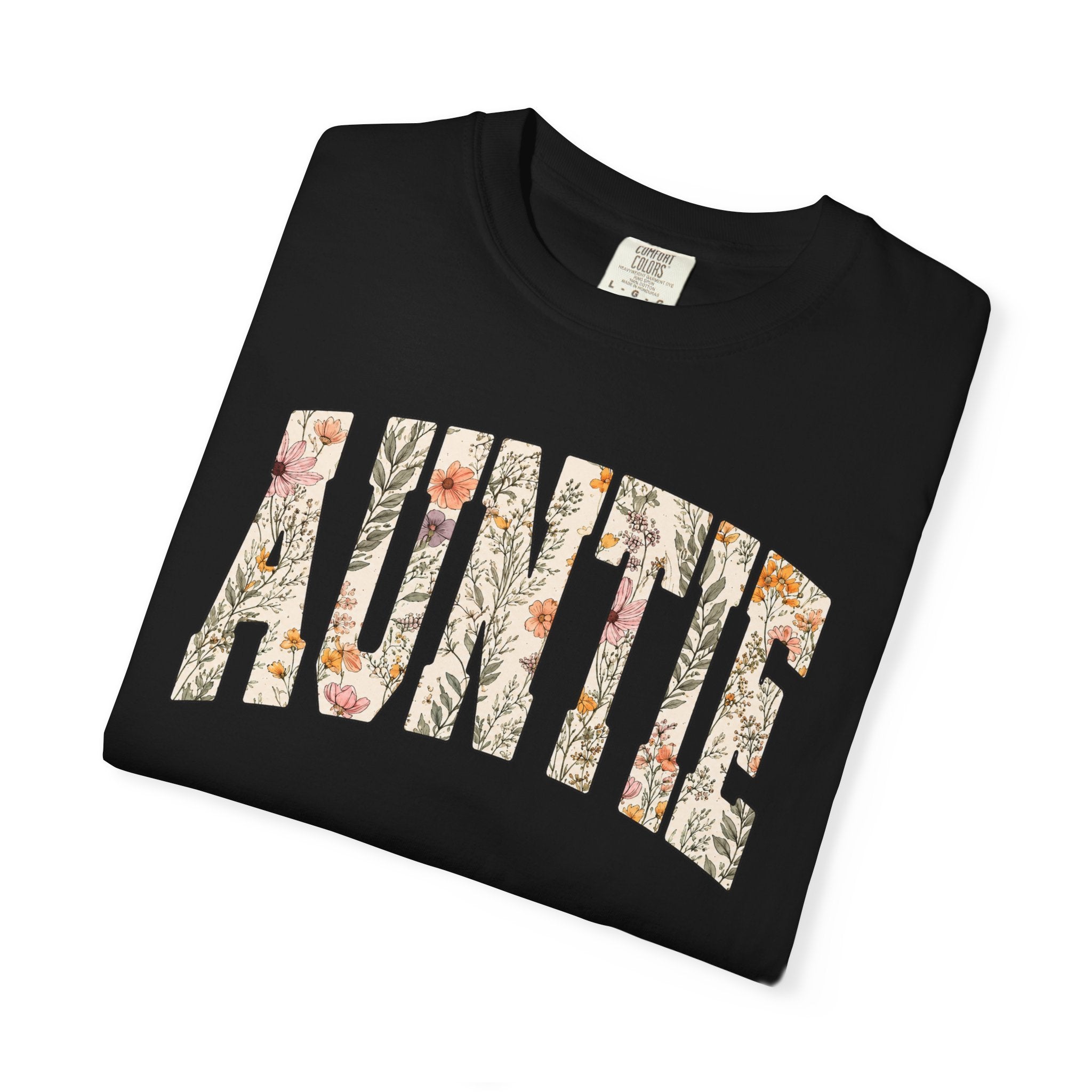“Auntie” Floral Tee