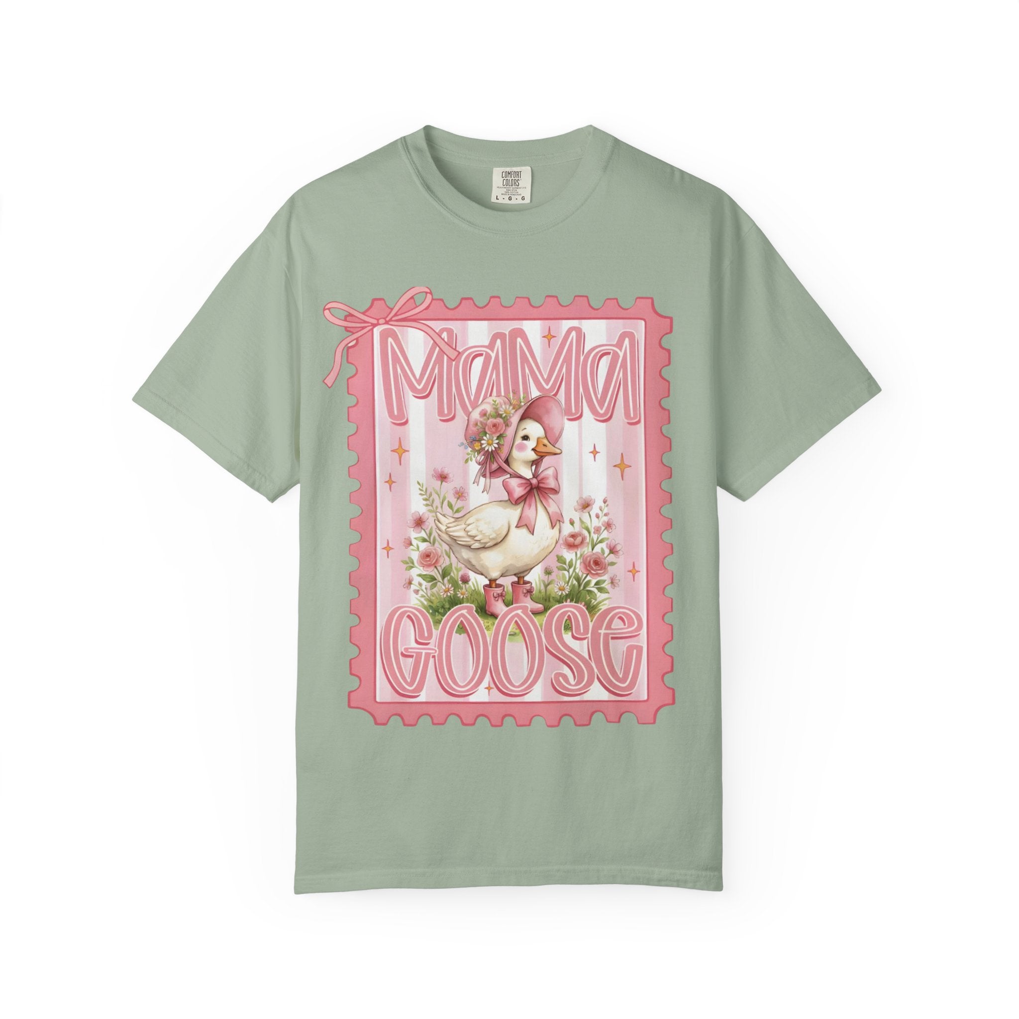 Mama Goose T-Shirt — Vintage Pink Nursery Illustration Tee