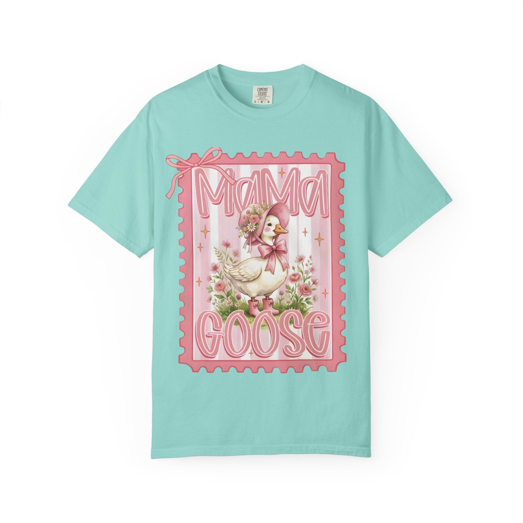 Mama Goose T-Shirt — Vintage Pink Nursery Illustration Tee