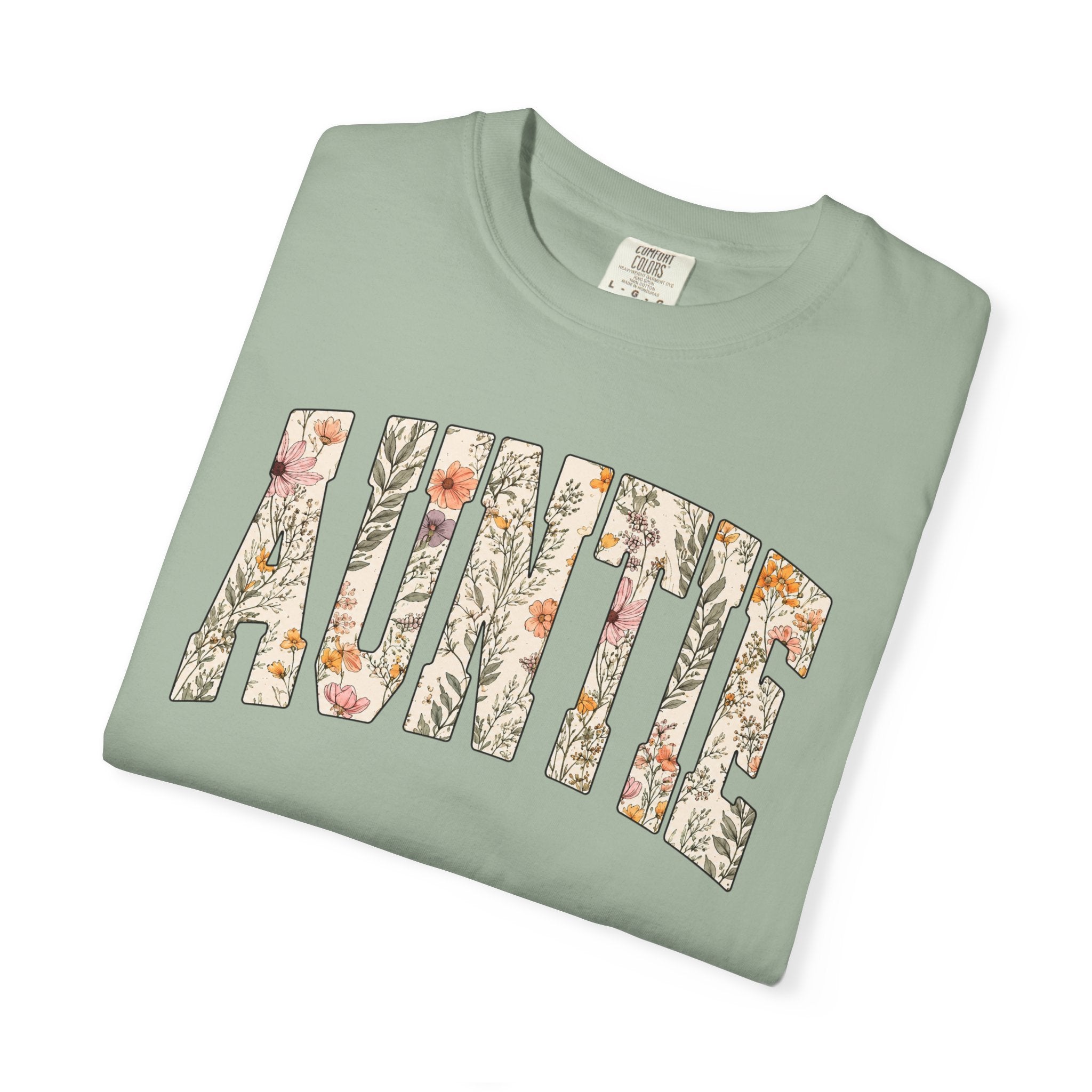 “Auntie” Floral Tee