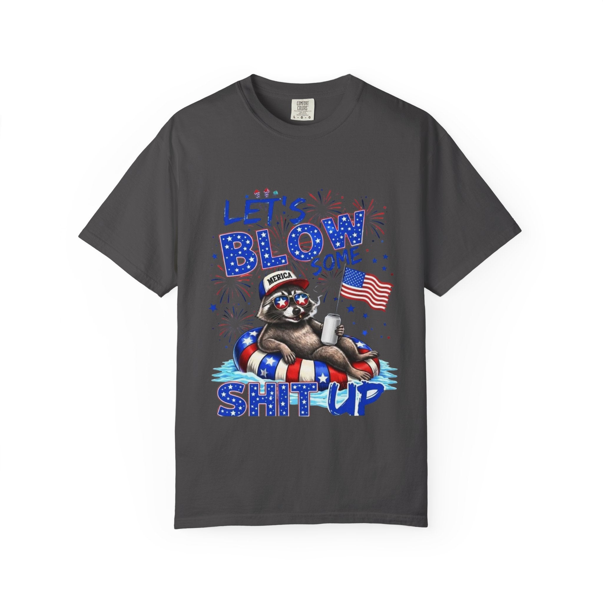 Patriotic Raccoon- Graphic T-Shirt