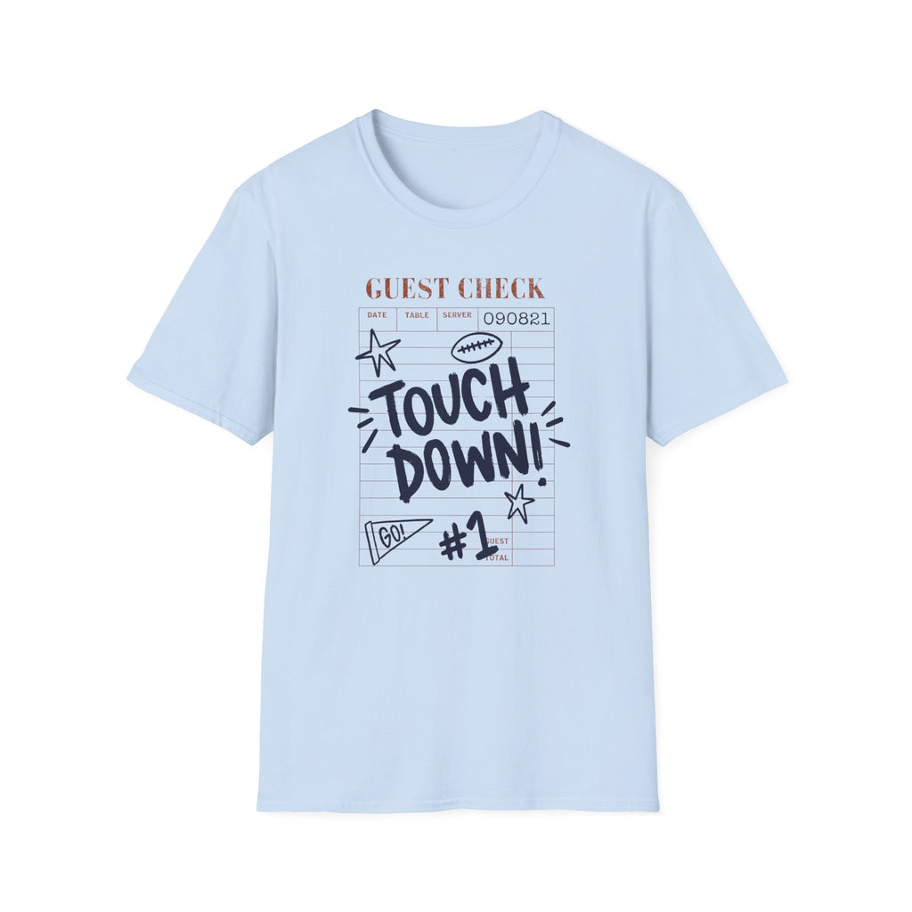Touchdown Guest Check T-Shirt — Football Game Day Tee