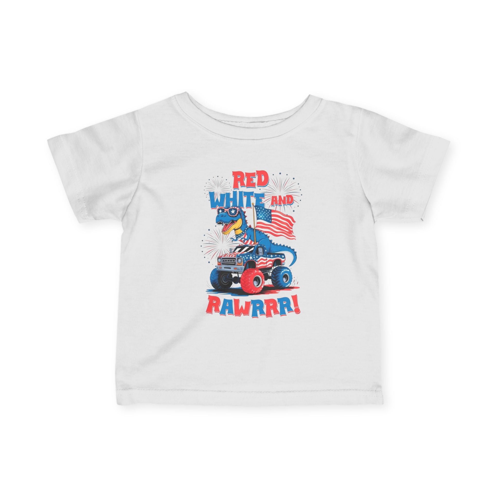Patriotic Dino Infant Tee