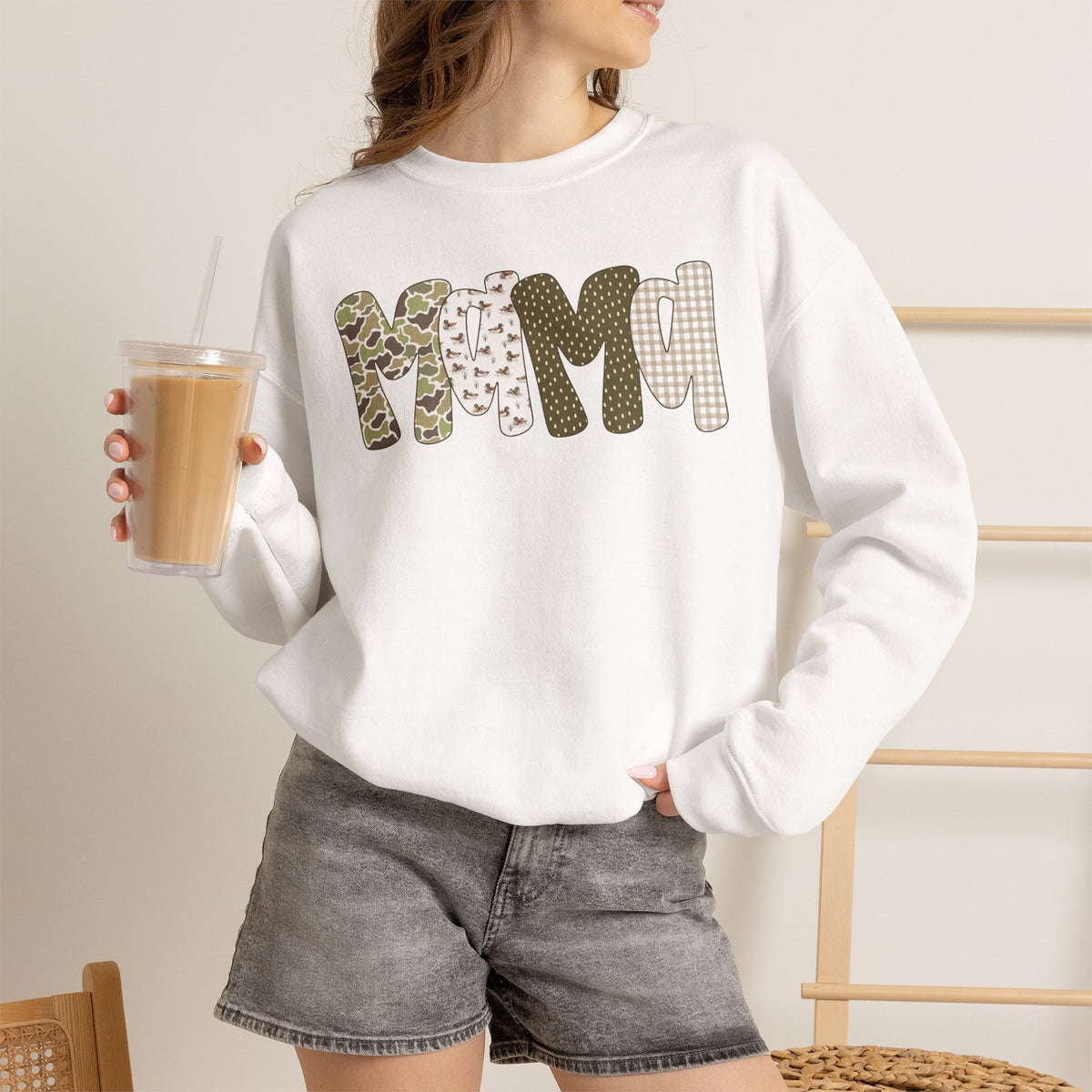 Mallard Mama Patchwork Sweatshirt