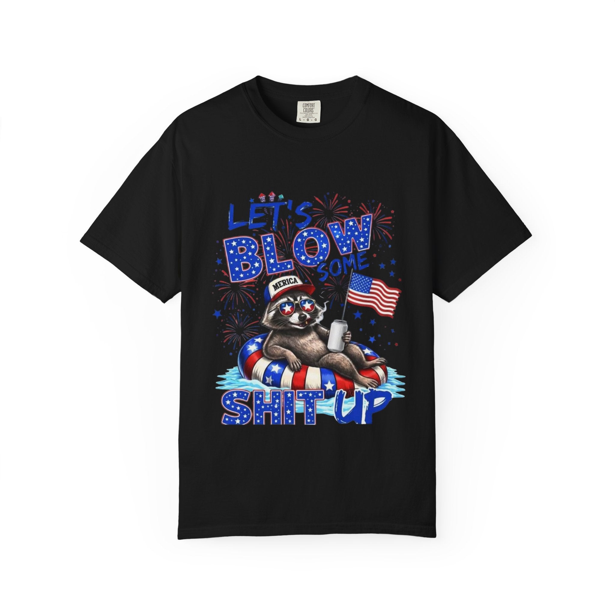 Patriotic Raccoon- Graphic T-Shirt