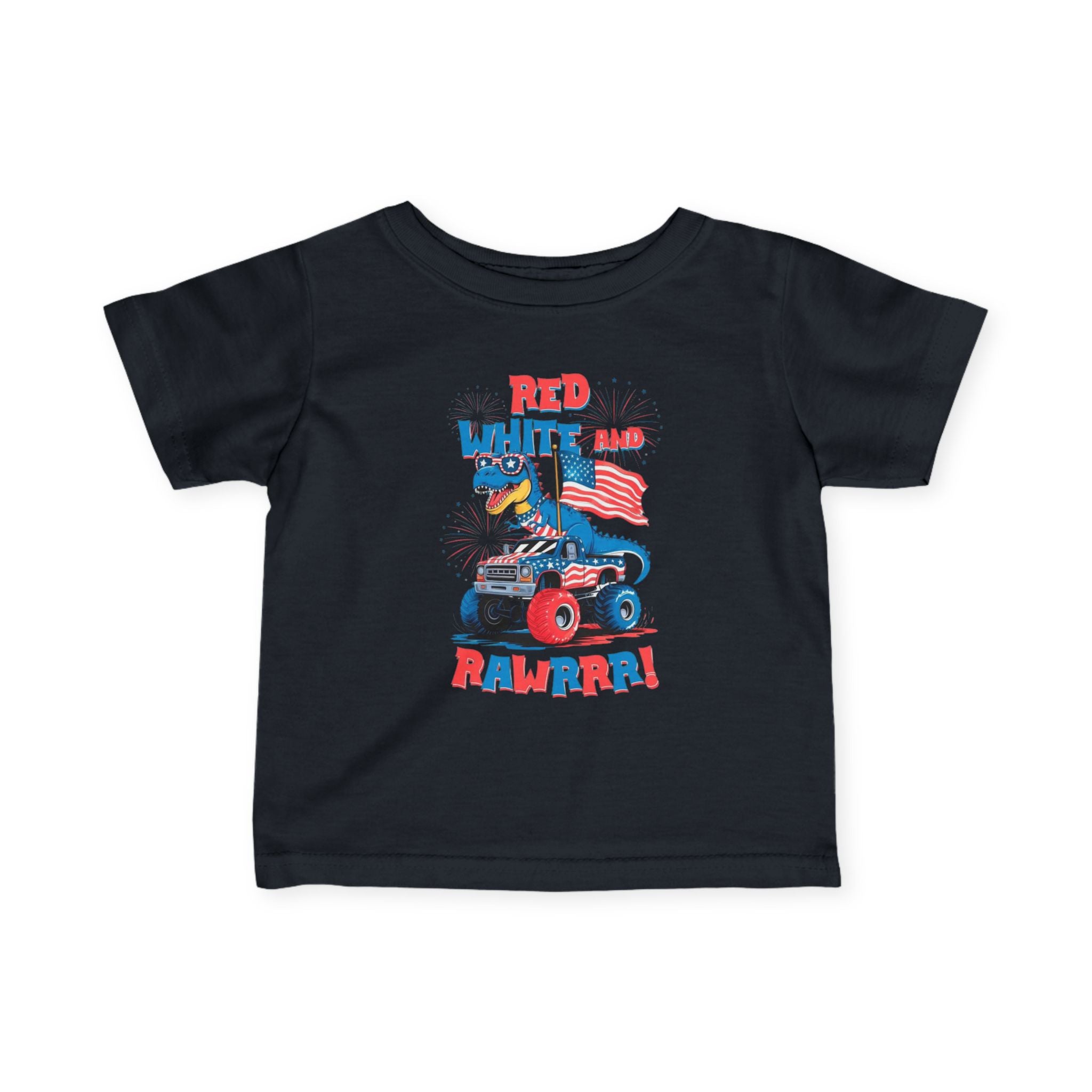 Patriotic Dino Infant Tee
