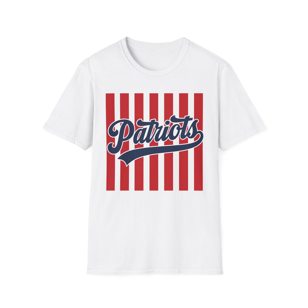 Patriots Stripped White Tee