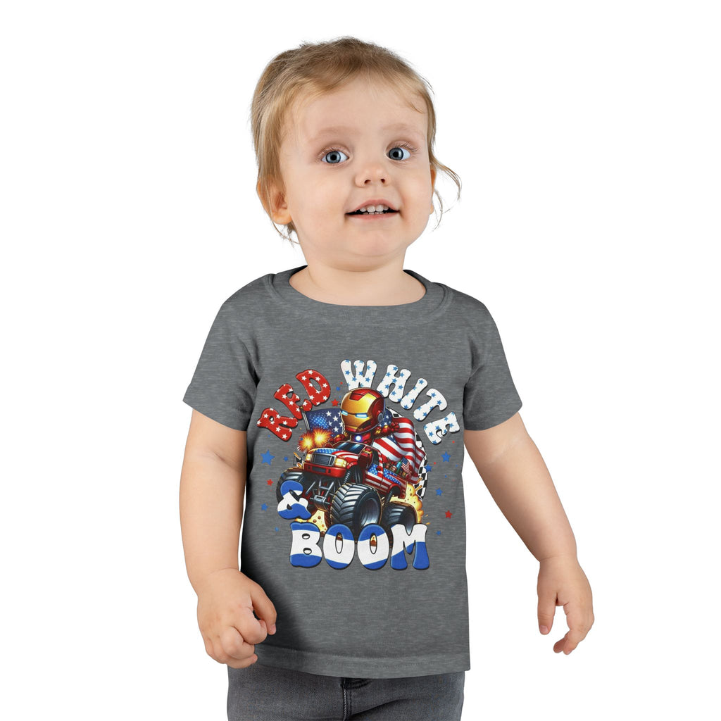Toddler T-Shirt — "Red White Boom" Patriotic Tee