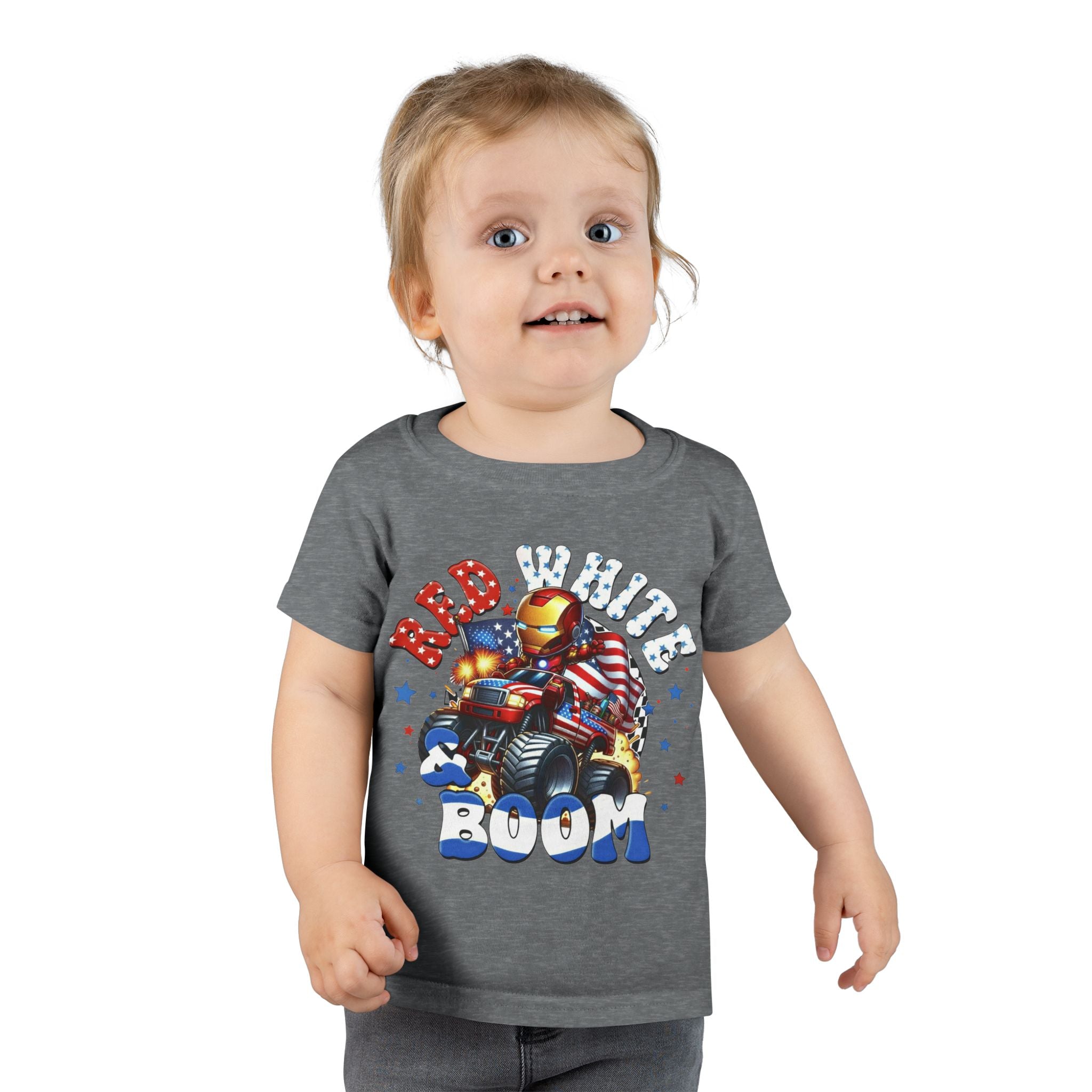 Toddler T-Shirt — "Red White Boom" Patriotic Tee