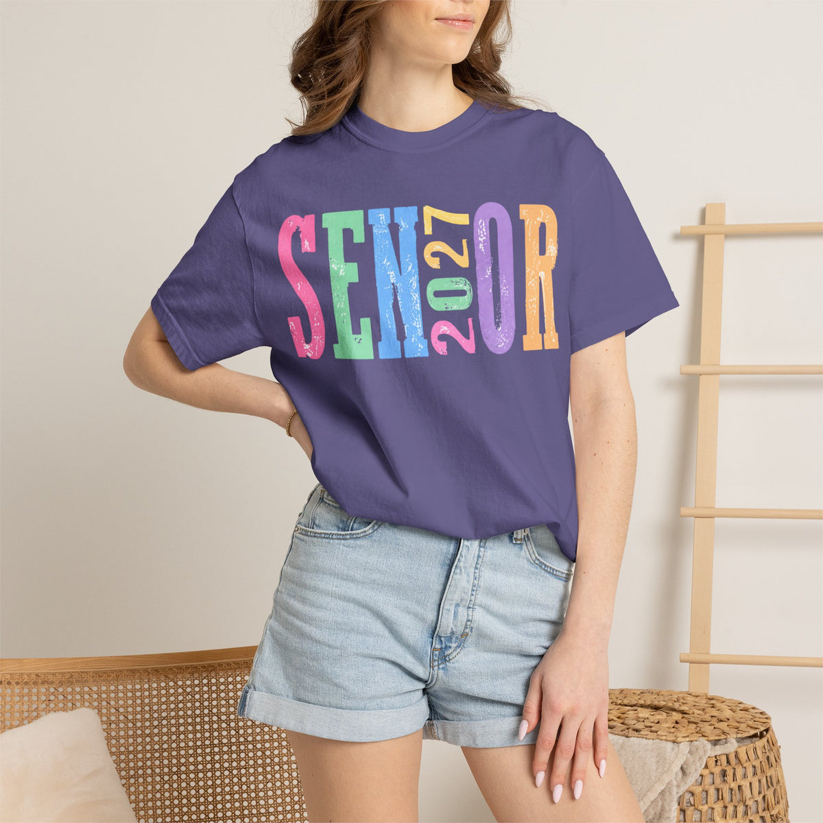 Senior 2027 Colorblock Tee