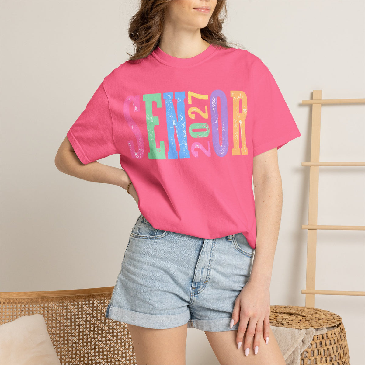 Senior 2027 Colorblock Tee