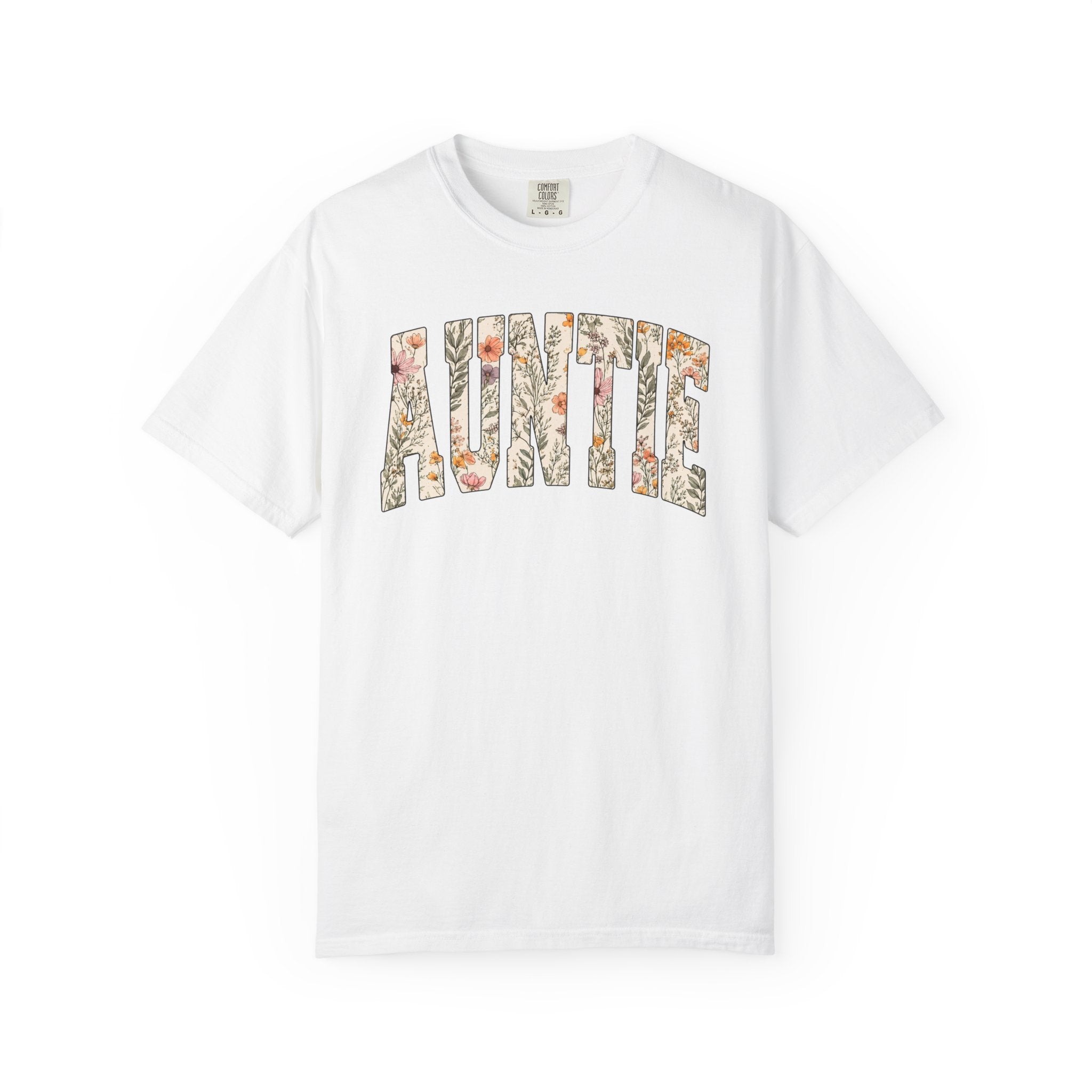 “Auntie” Floral Tee